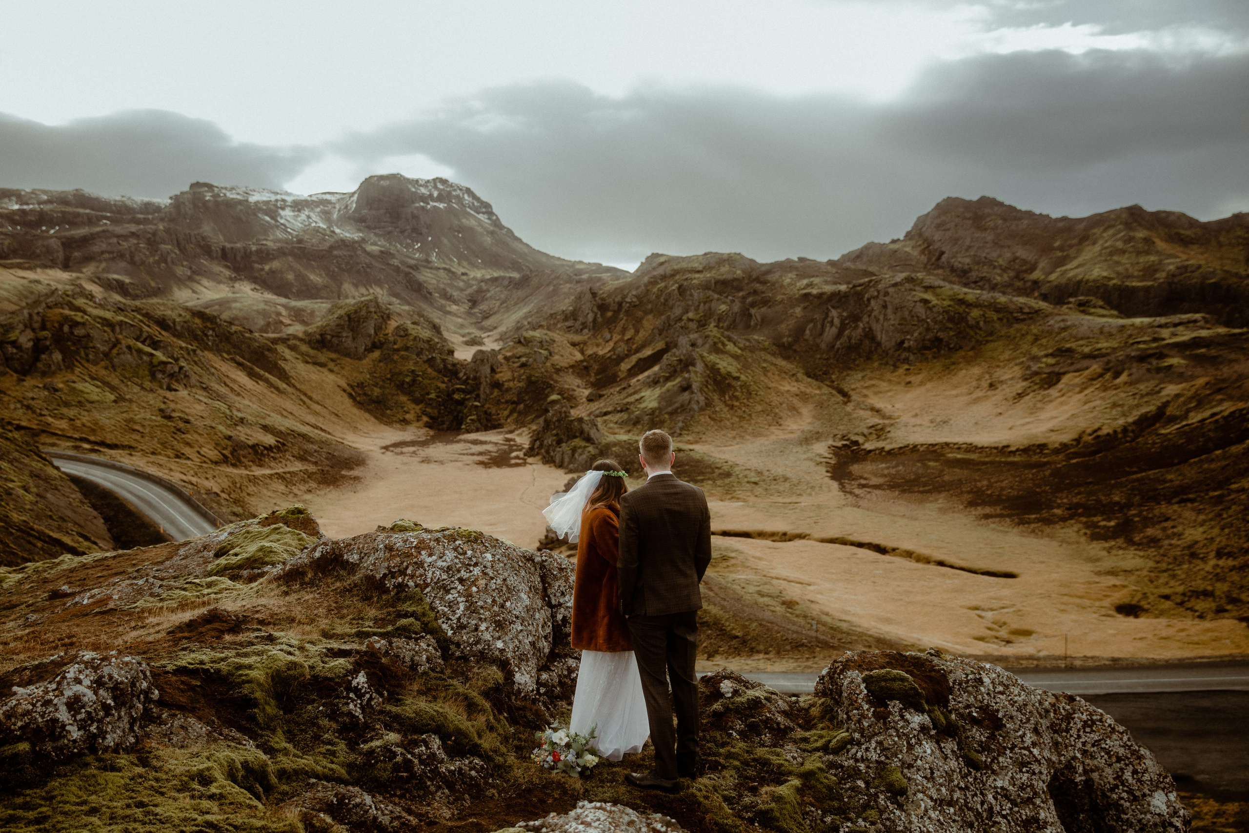 Iceland Private Waterfall Elopement. Iceland elopement photographer & videographer