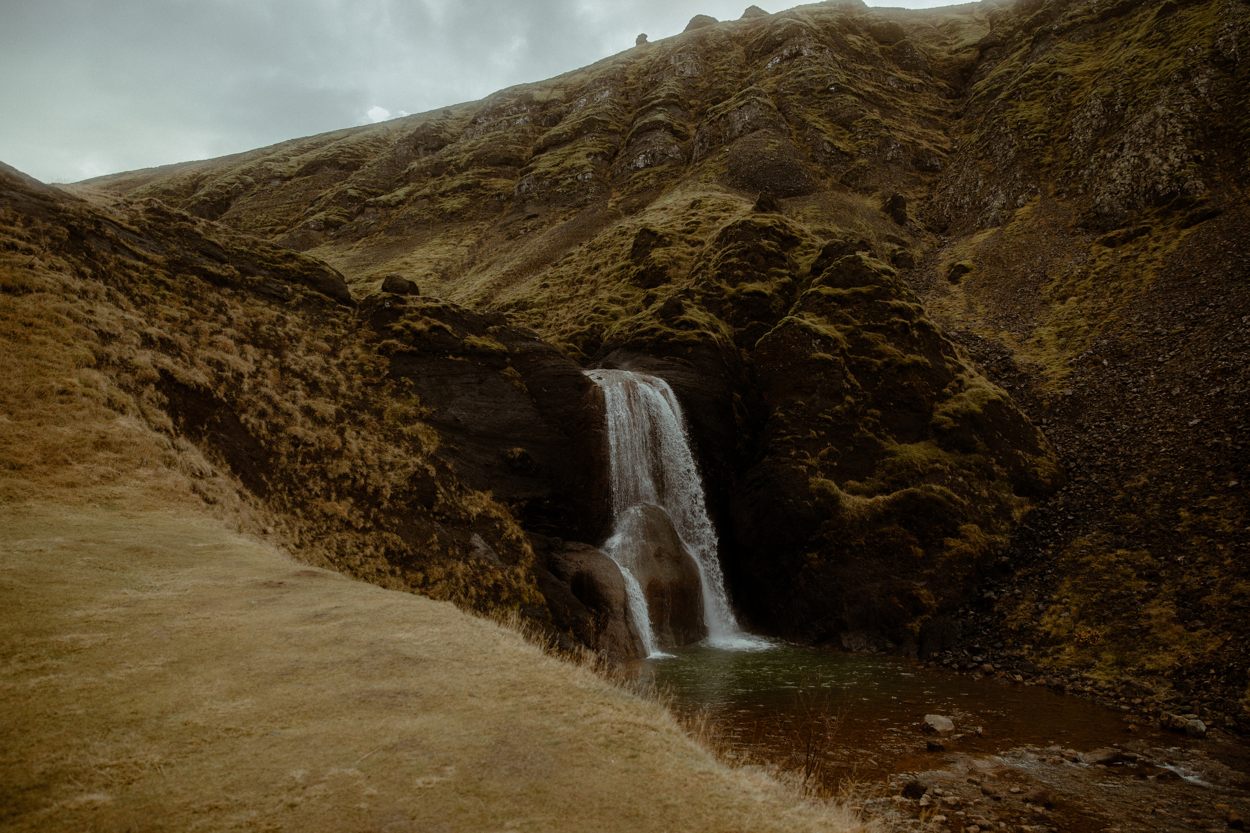 Iceland Private Waterfall Elopement. Iceland elopement photographer & videographer
