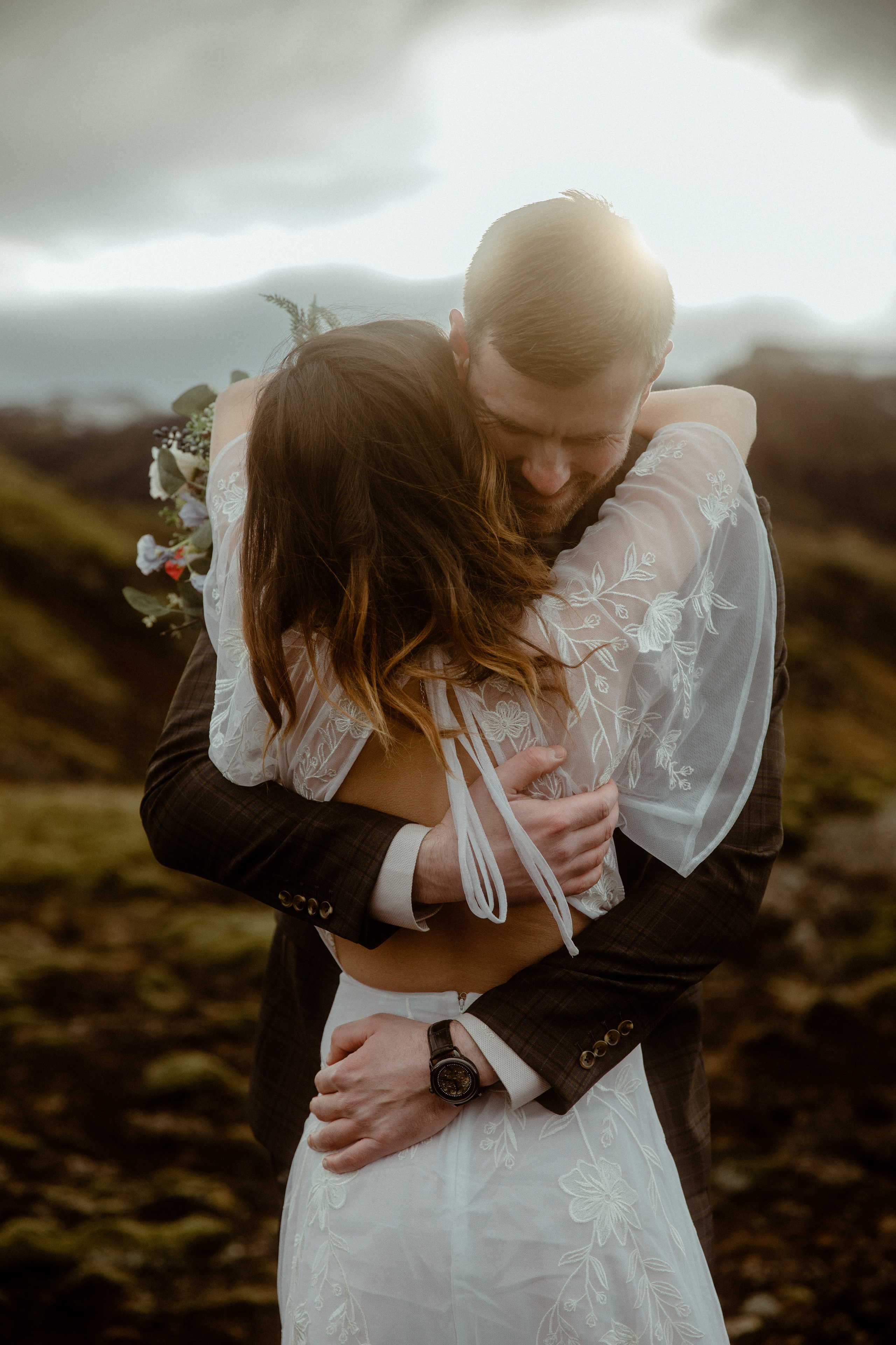 Iceland Private Waterfall Elopement. Iceland elopement photographer & videographer