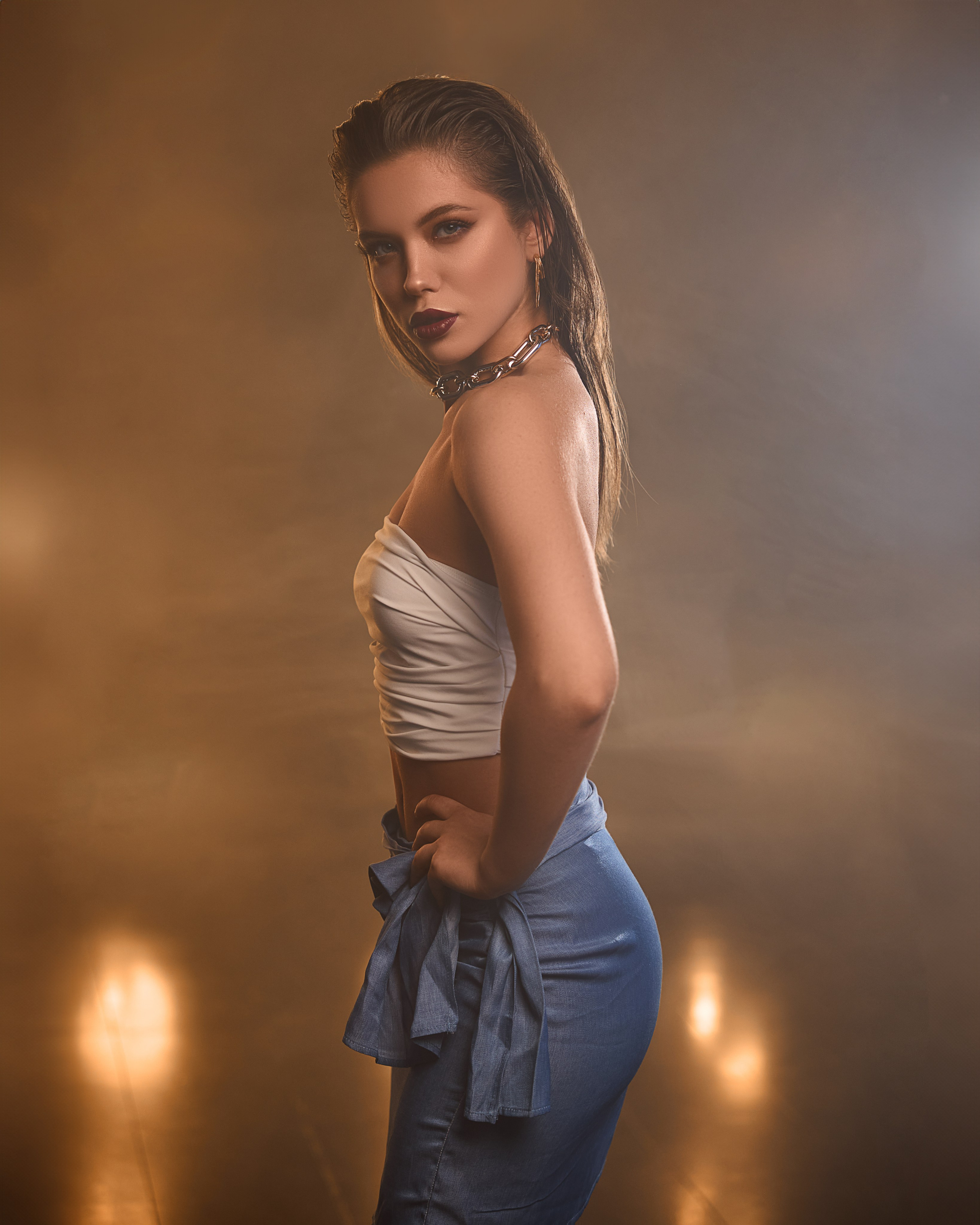 Studio-Shooting. Portraitfotografin Natalia Calcagnile