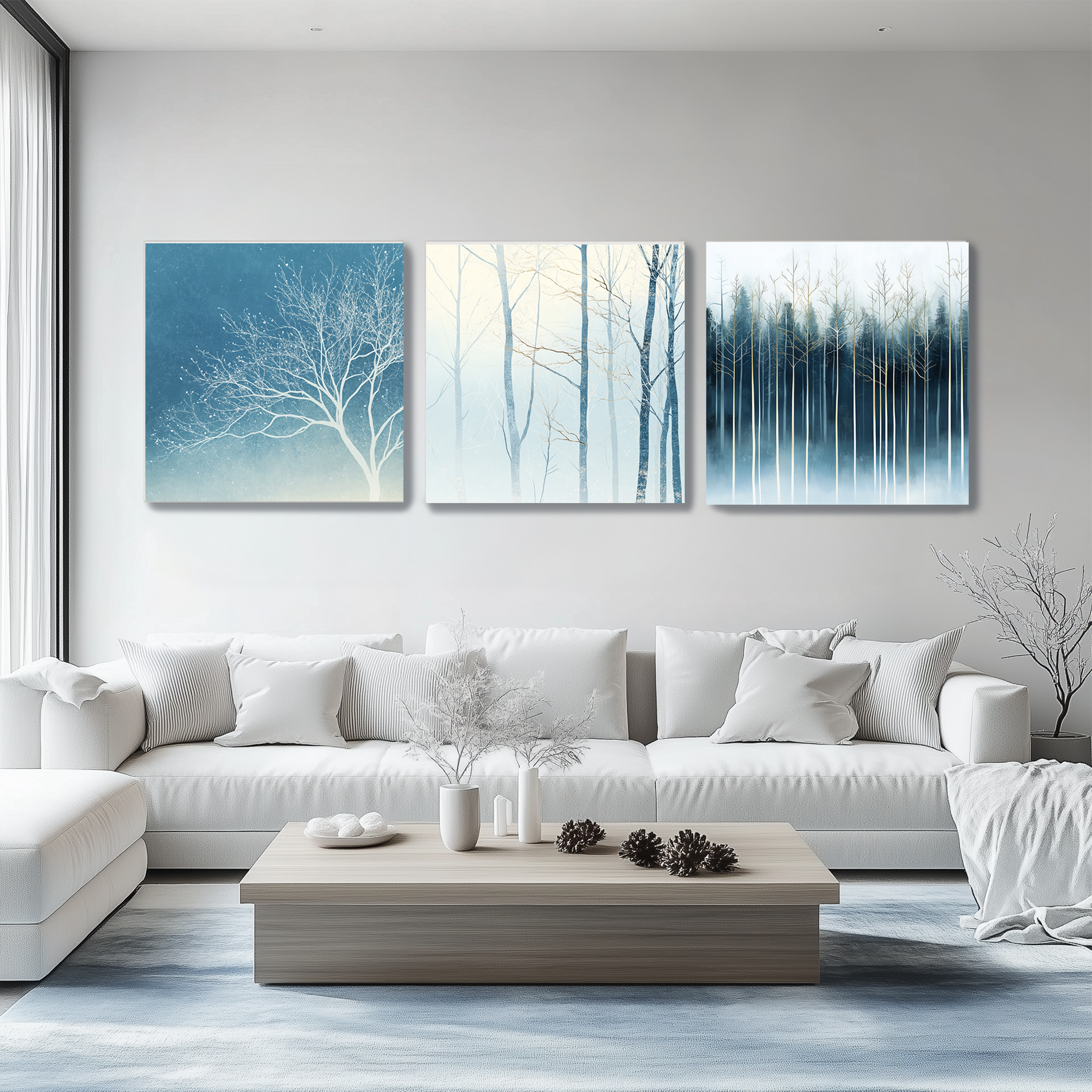 Silent symphony of winter. Lolly Shine. Contemporary digital artist