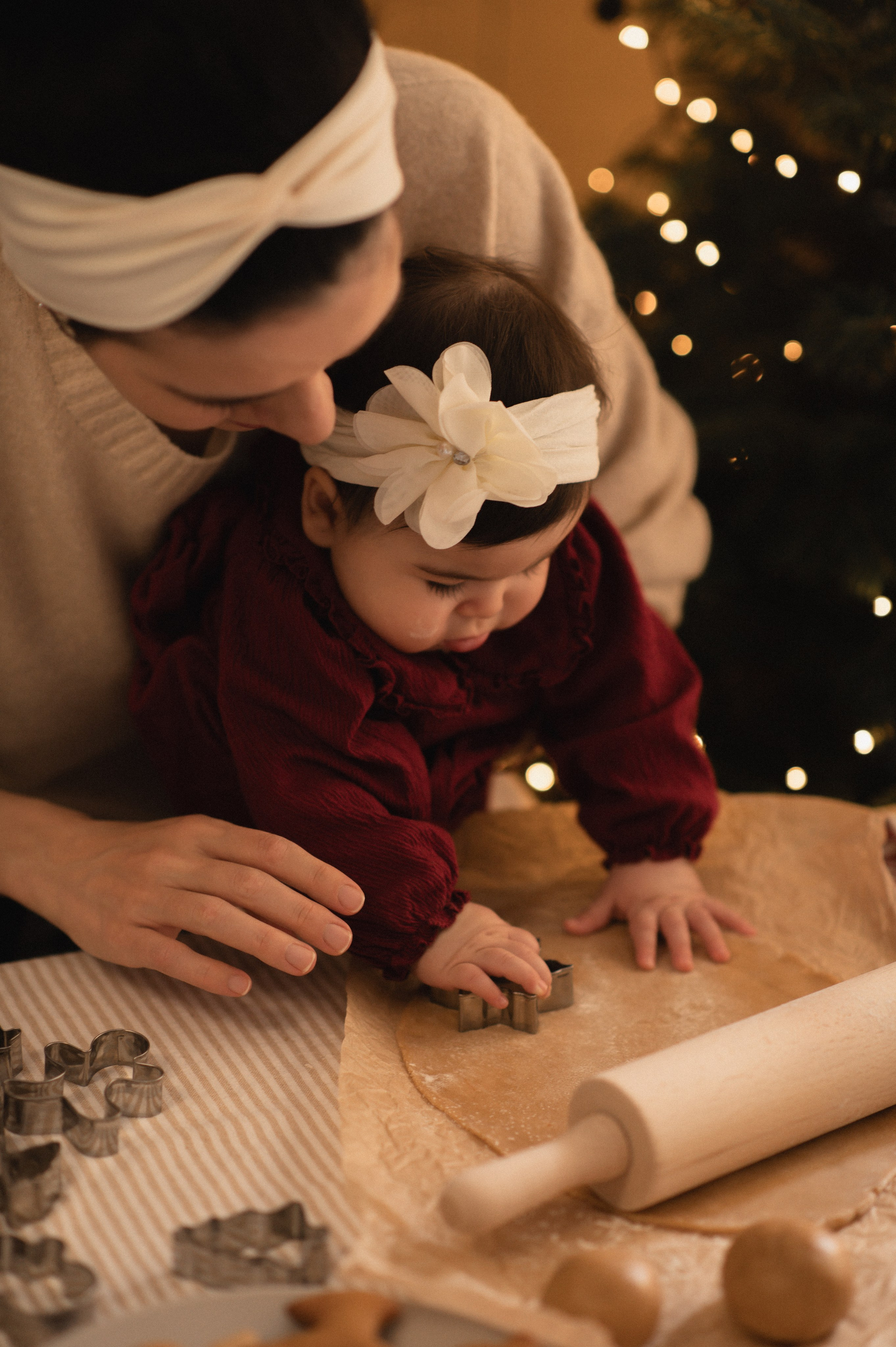 First Christmas. Family, children, portrait, and event photography in Thessaloniki