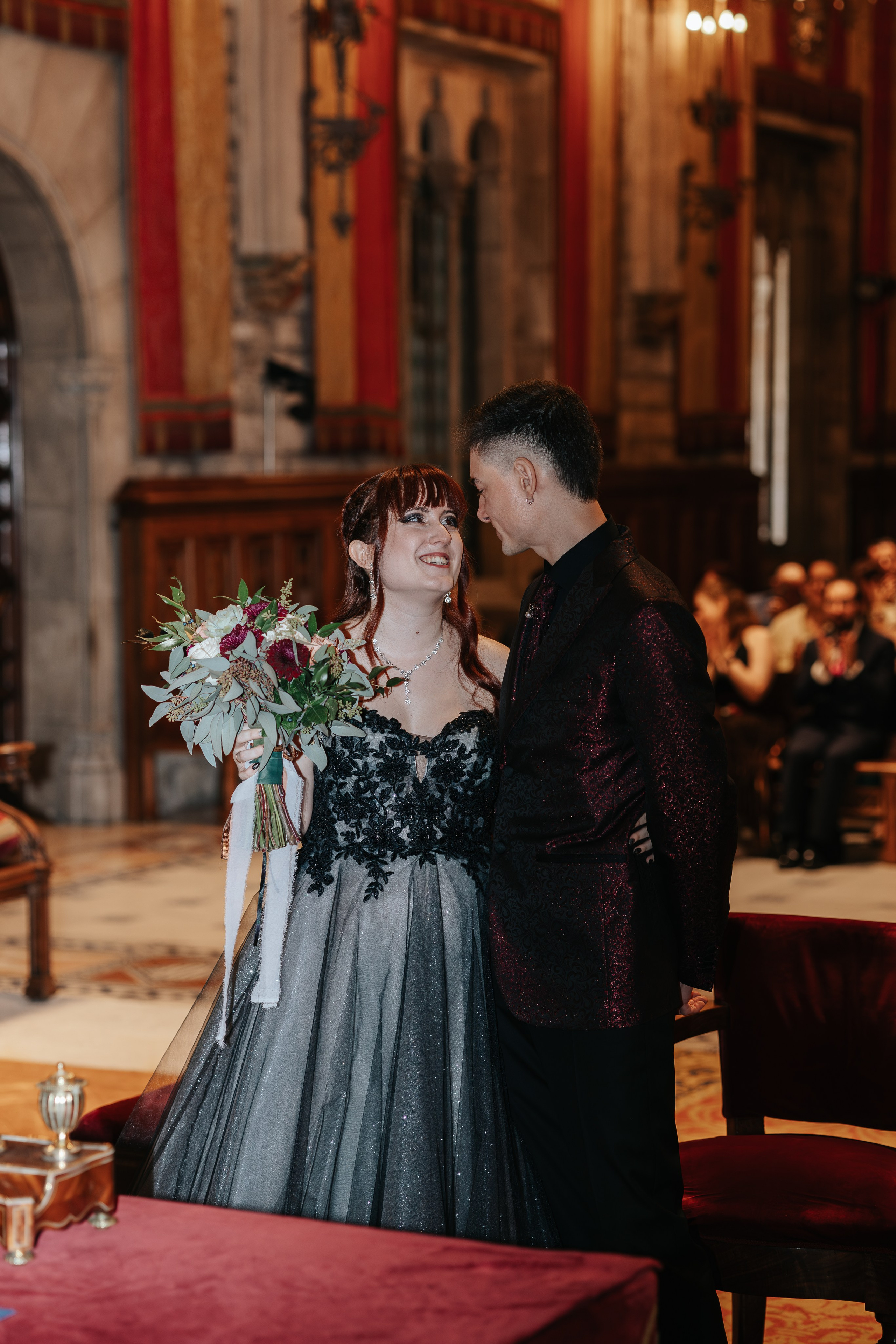 Alicia+Ruben, 04.10.2025, Ayuntamiento de Barcelona, Hotel Miramar. Fotógrafa de bodas en Cataluña