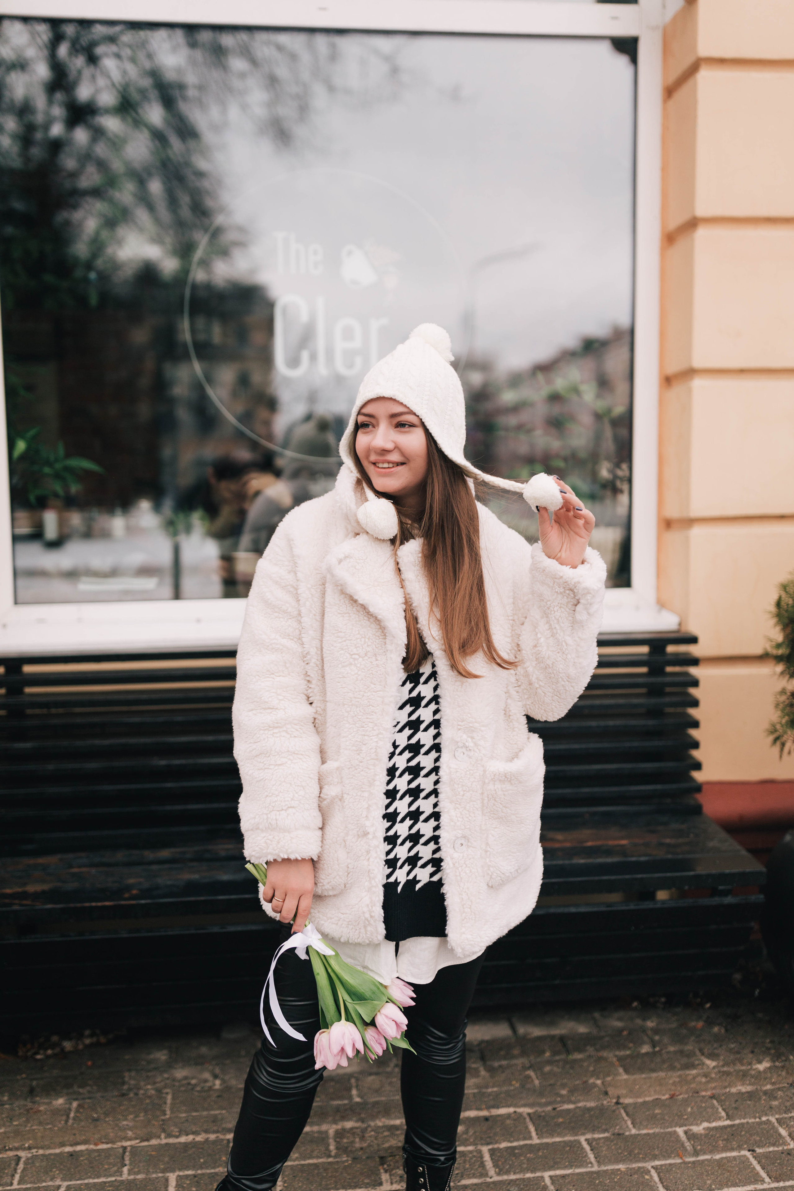 February flowers with Dasha. Photographer Rouen, France