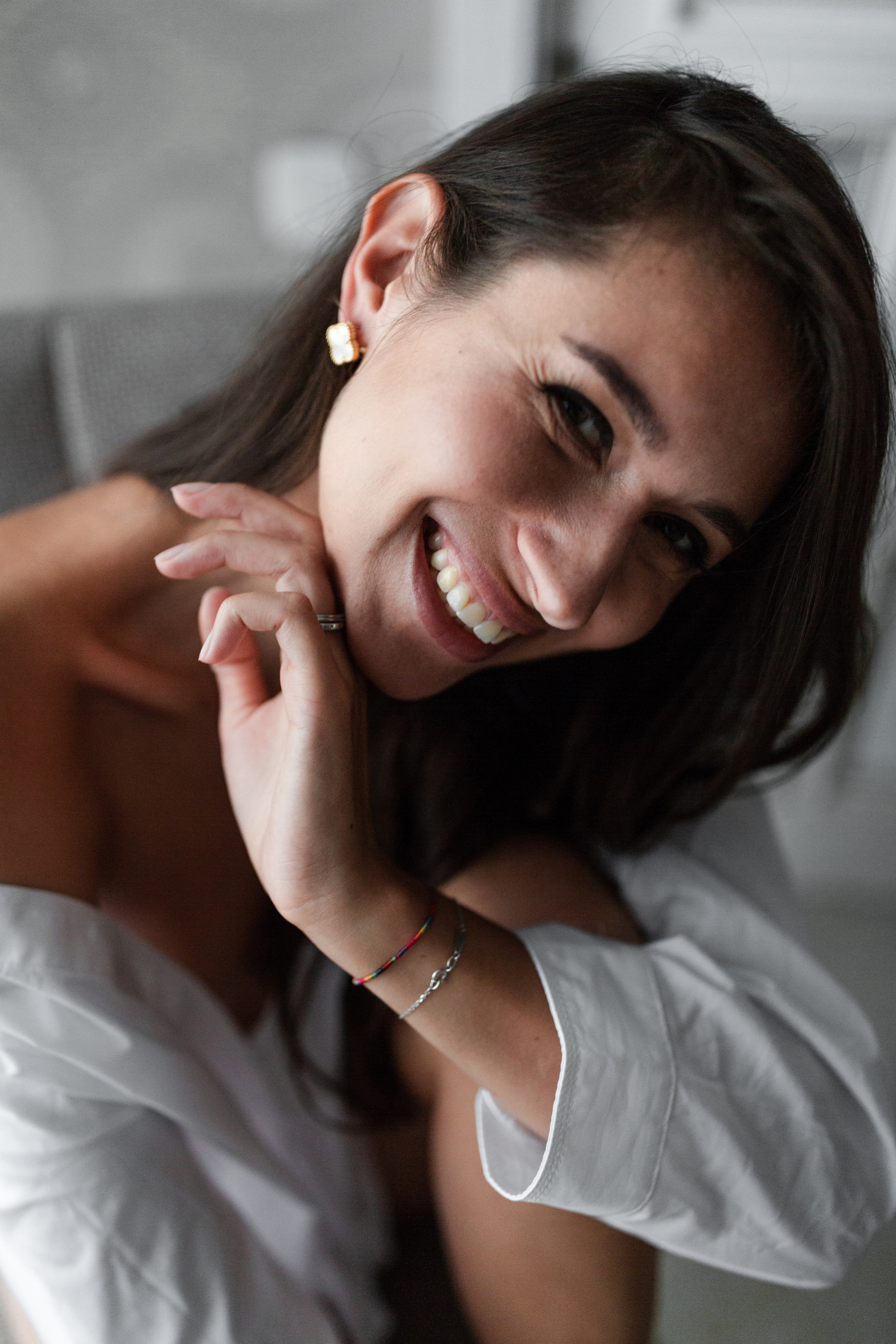 Alexandra shooting at home. Photographer Rouen, France