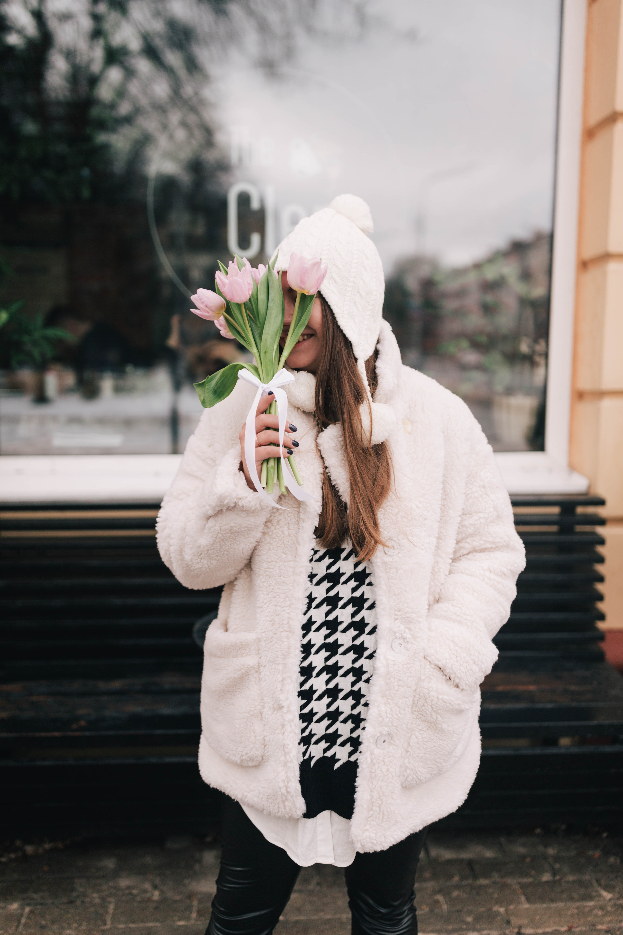 February flowers with Dasha. Photographer Rouen, France
