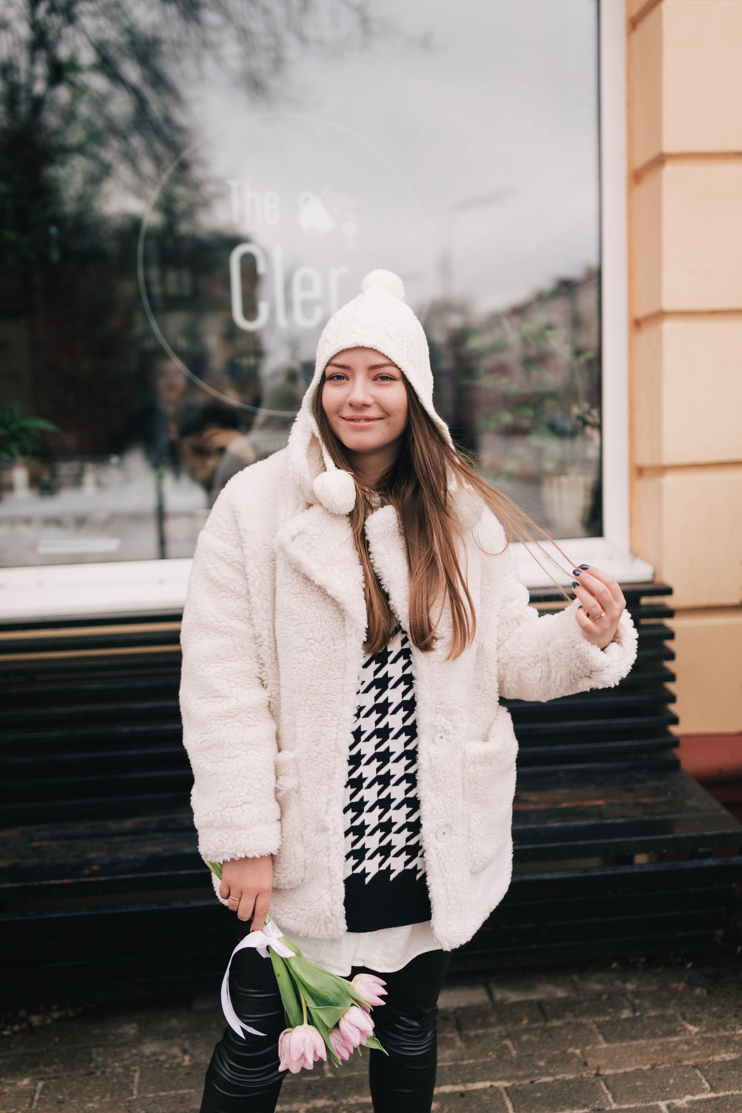 February flowers with Dasha. Photographer Rouen, France