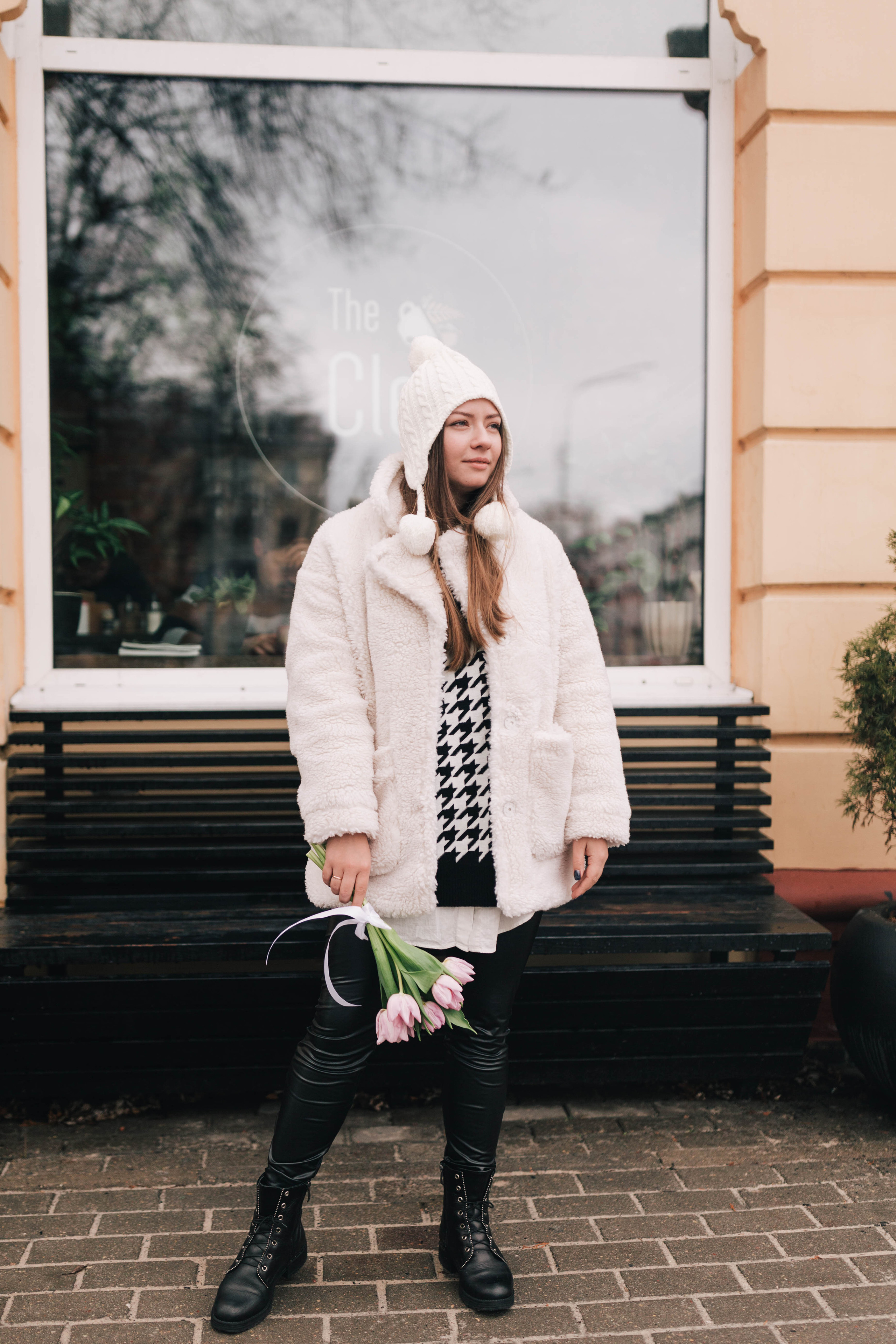 February flowers with Dasha. Photographer Rouen, France
