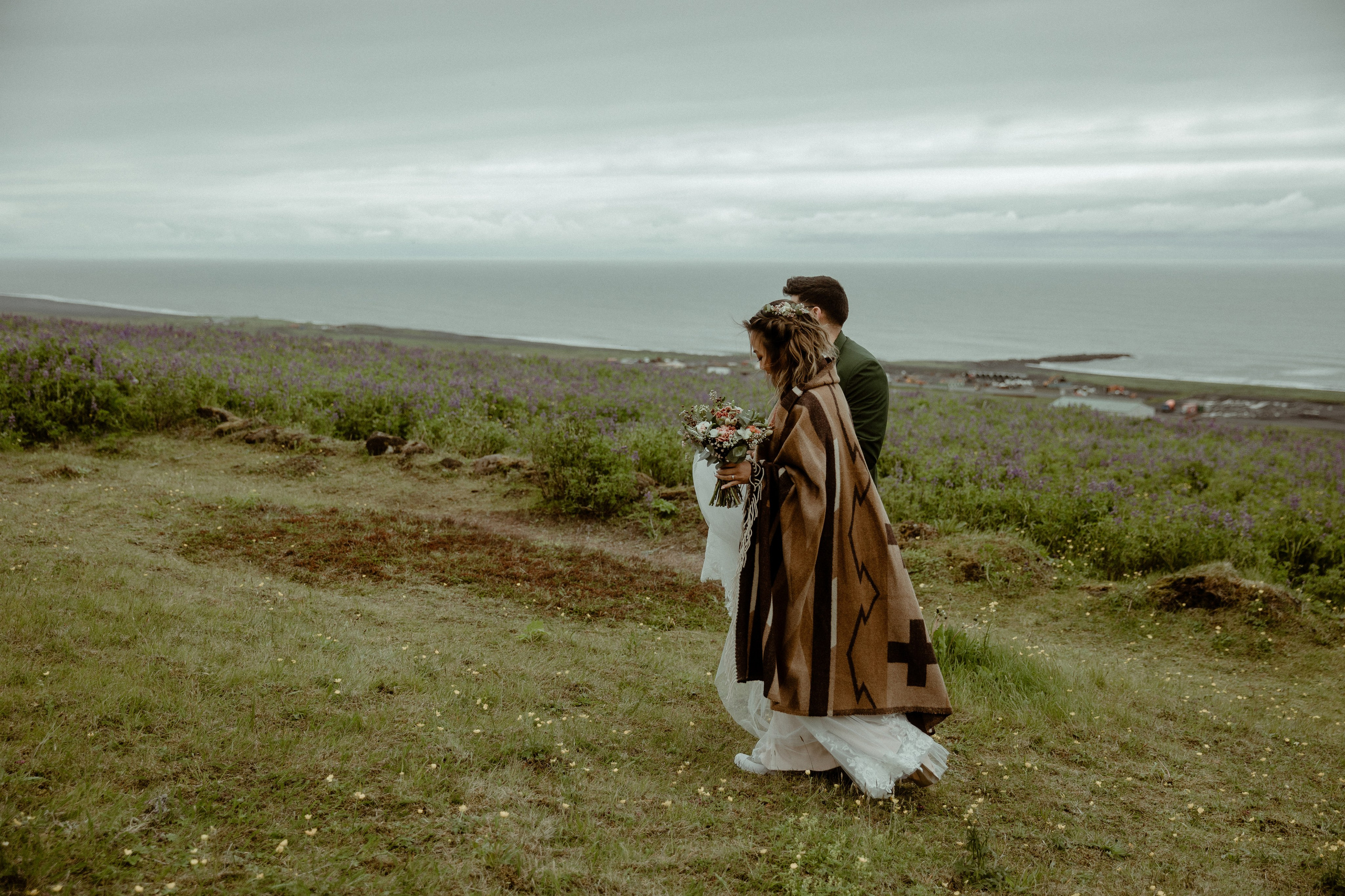 Elopement at Kvernufoss Waterfall. Iceland elopement photo and video | Nikolaichik Photo