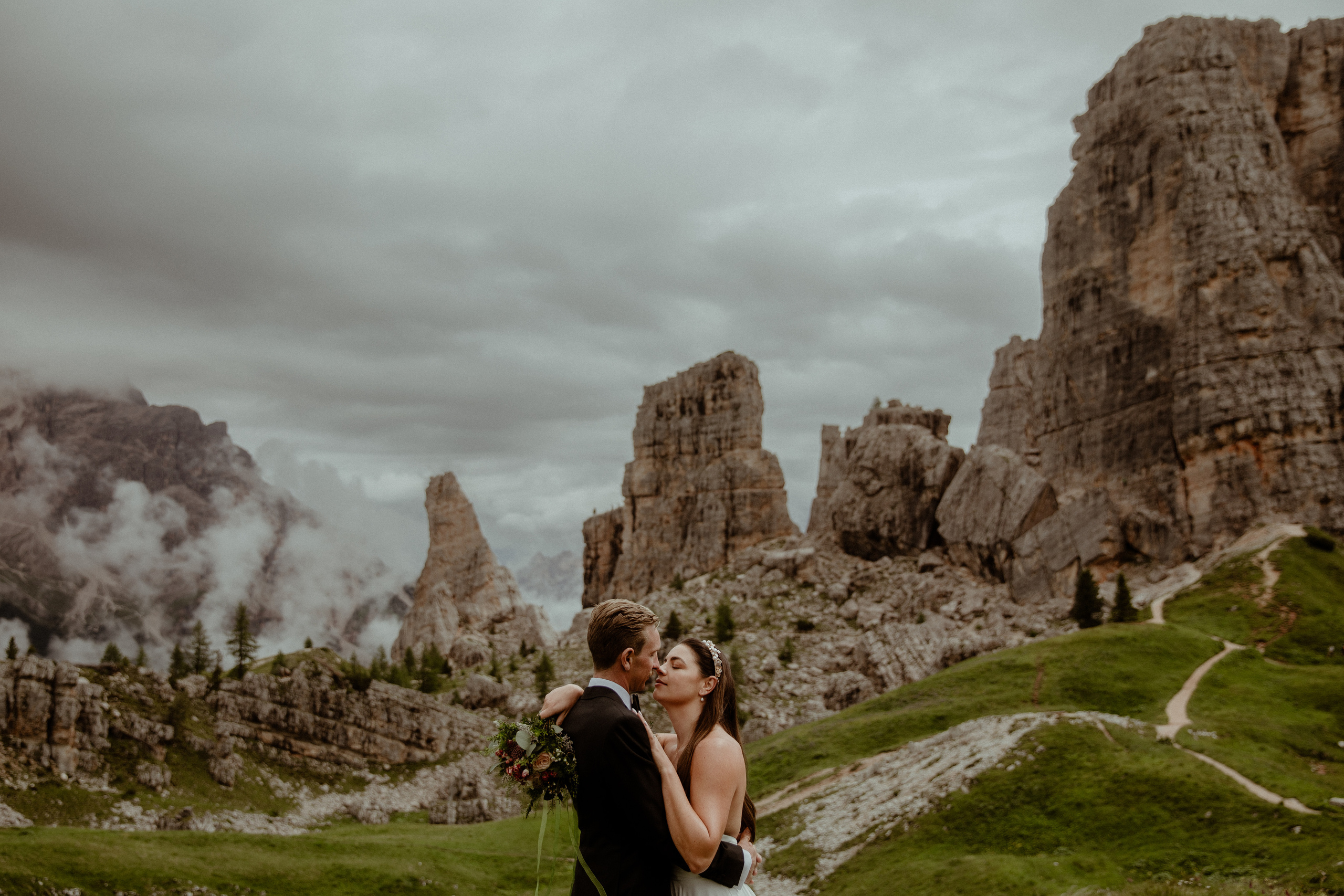 Elopement in the middle of Dolomites. Iceland elopement photo and video | Nikolaichik Photo