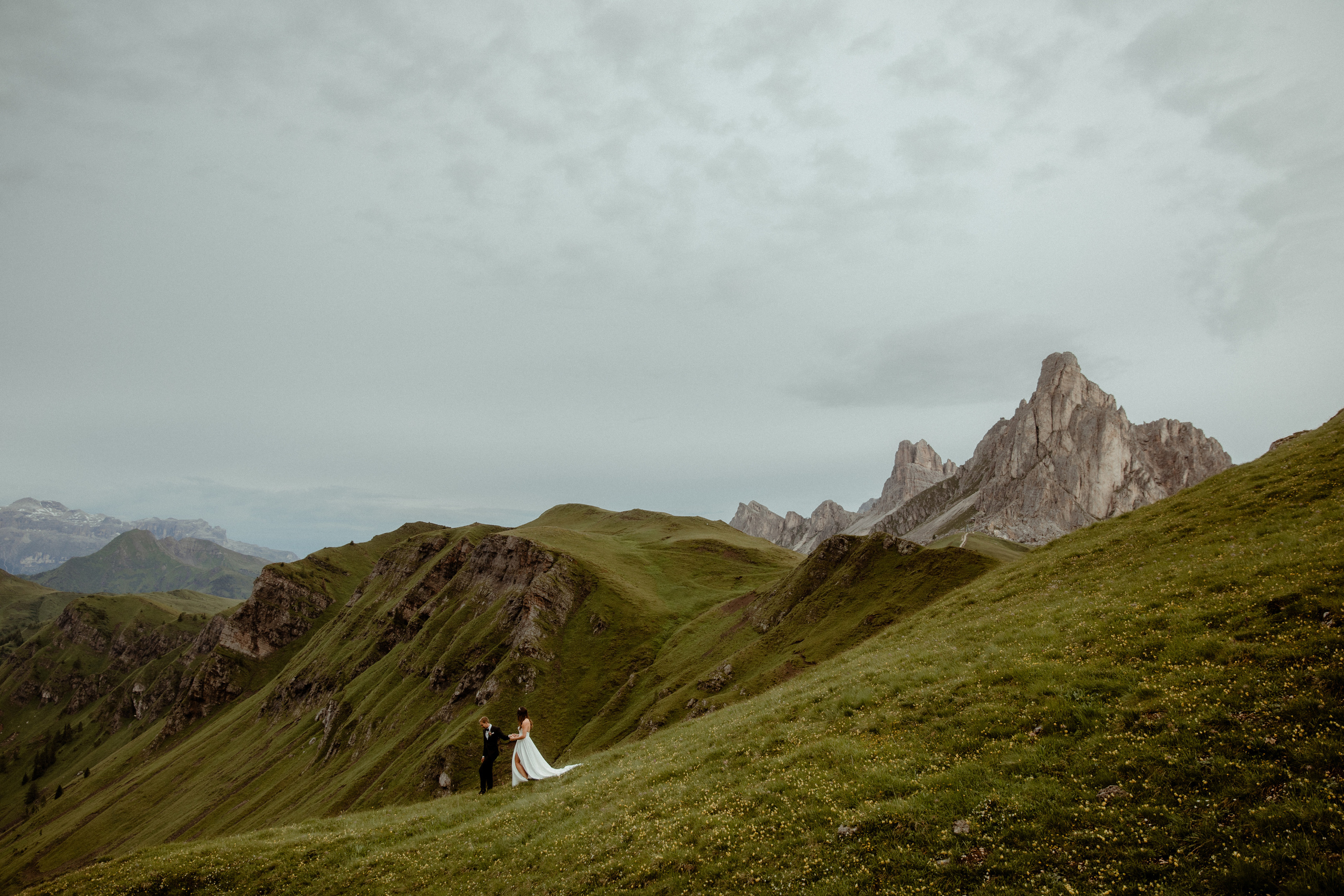 Elopement in the middle of Dolomites. Iceland elopement photo and video | Nikolaichik Photo
