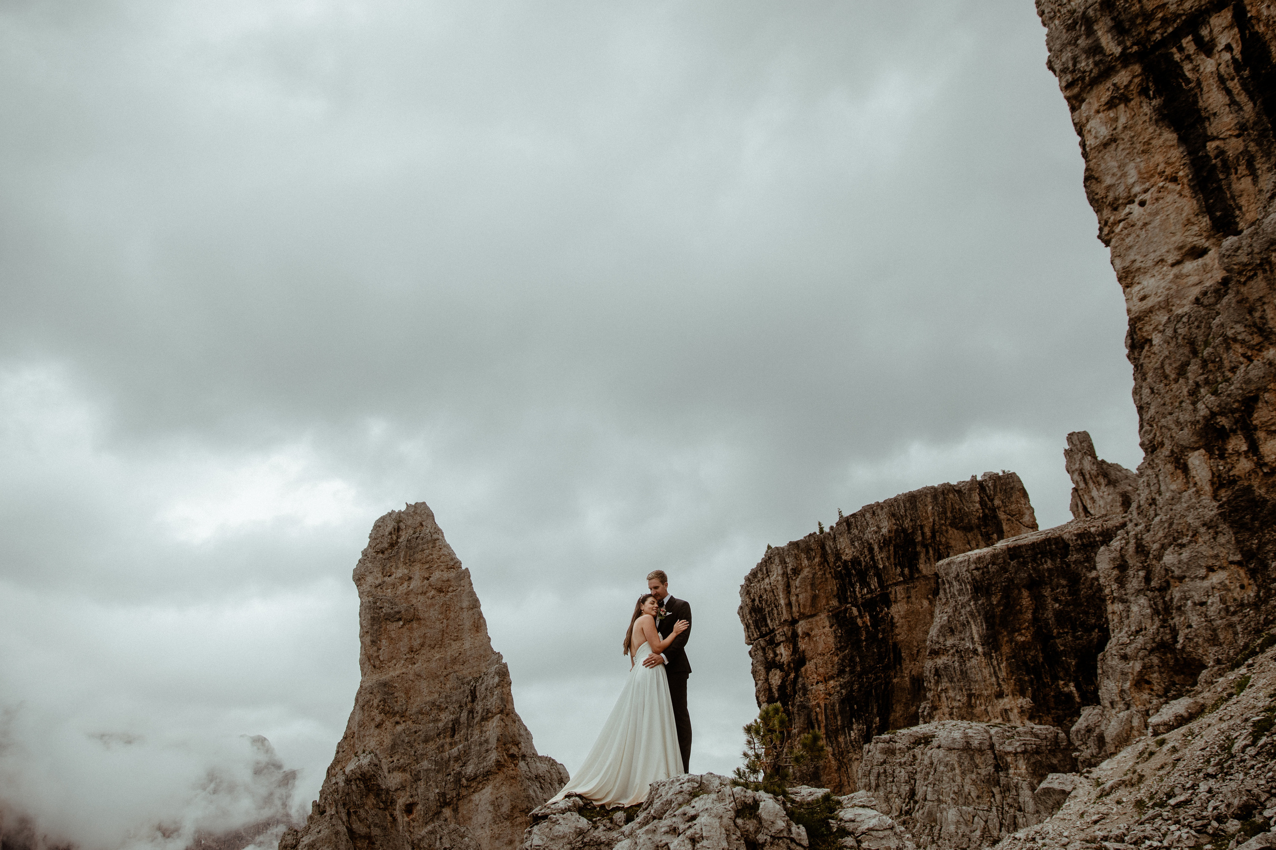 Elopement in the middle of Dolomites. Iceland elopement photo and video | Nikolaichik Photo