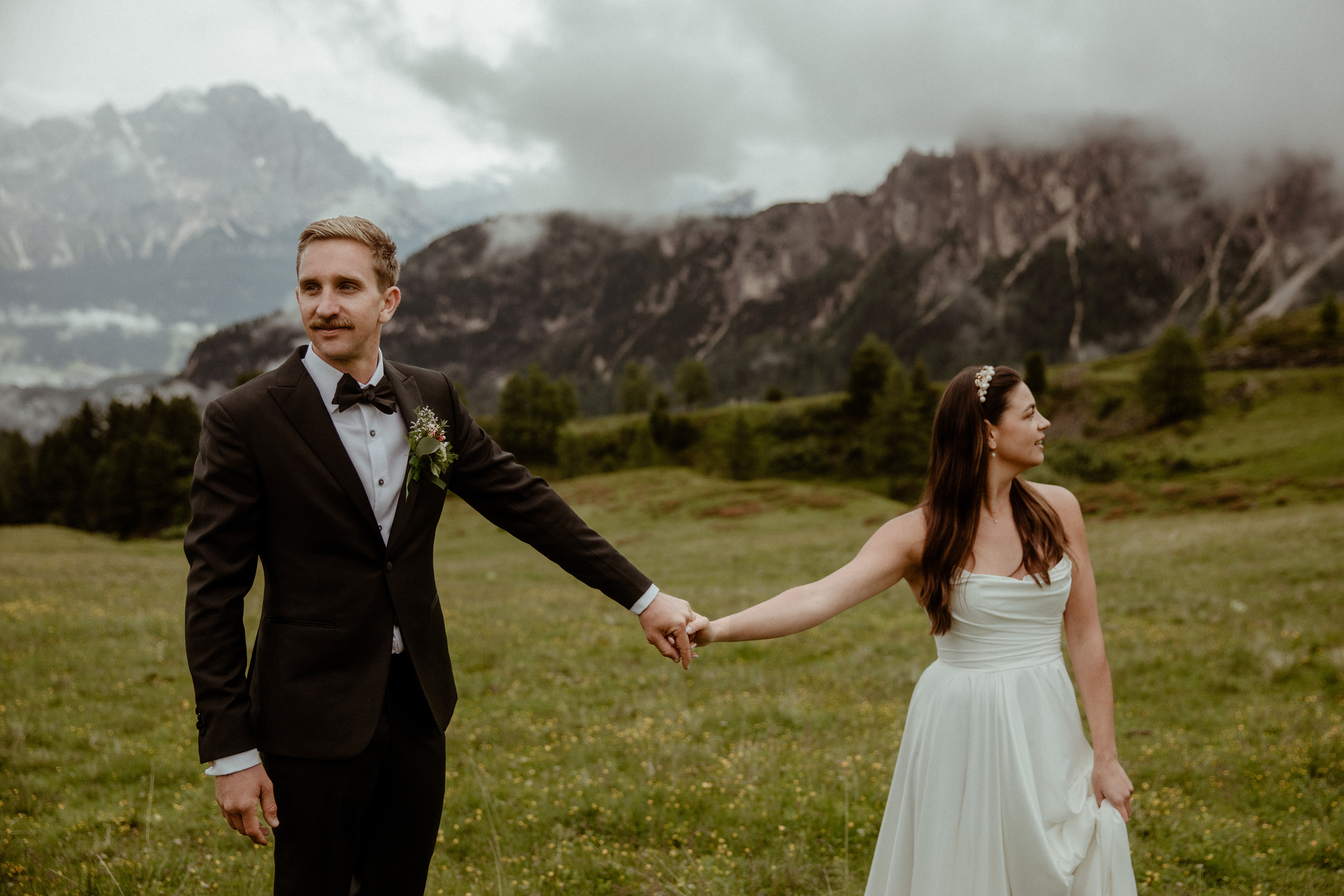 Elopement in the middle of Dolomites. Iceland elopement photo and video | Nikolaichik Photo