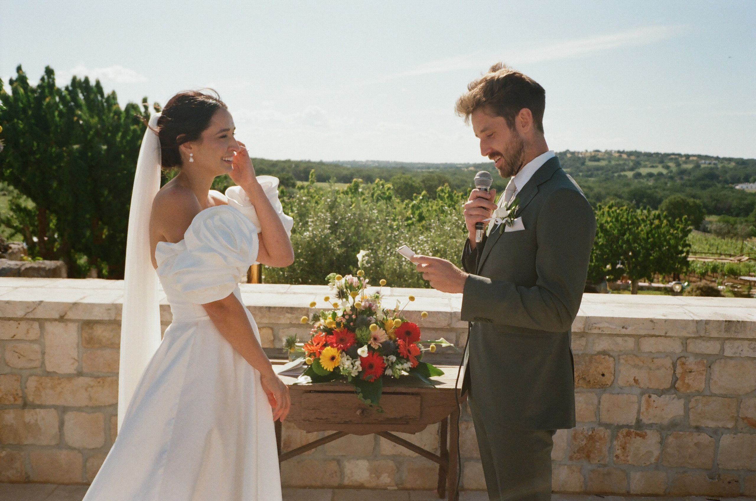 Stephanie & Christian film photos. Wedding photographer Italy