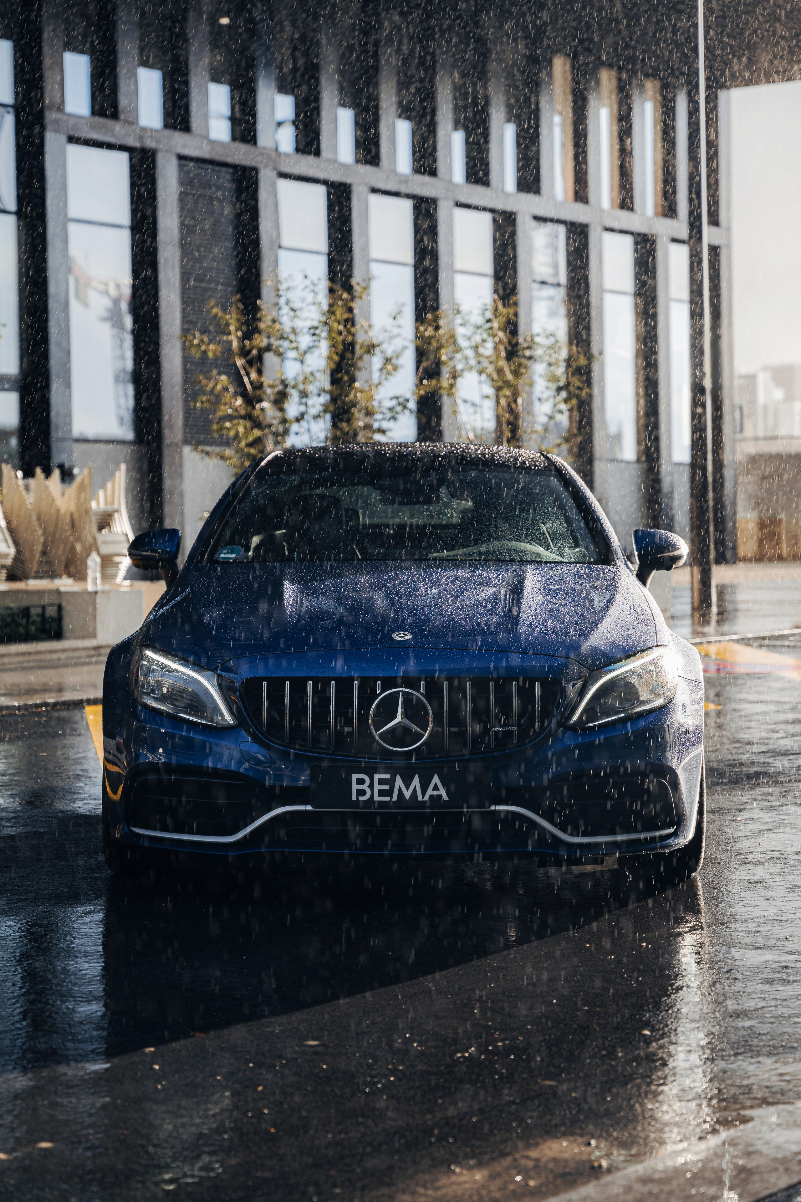 Mercedes-Benz C63s AMG. Photographe de voitures à Paris — Vitalii Motruk