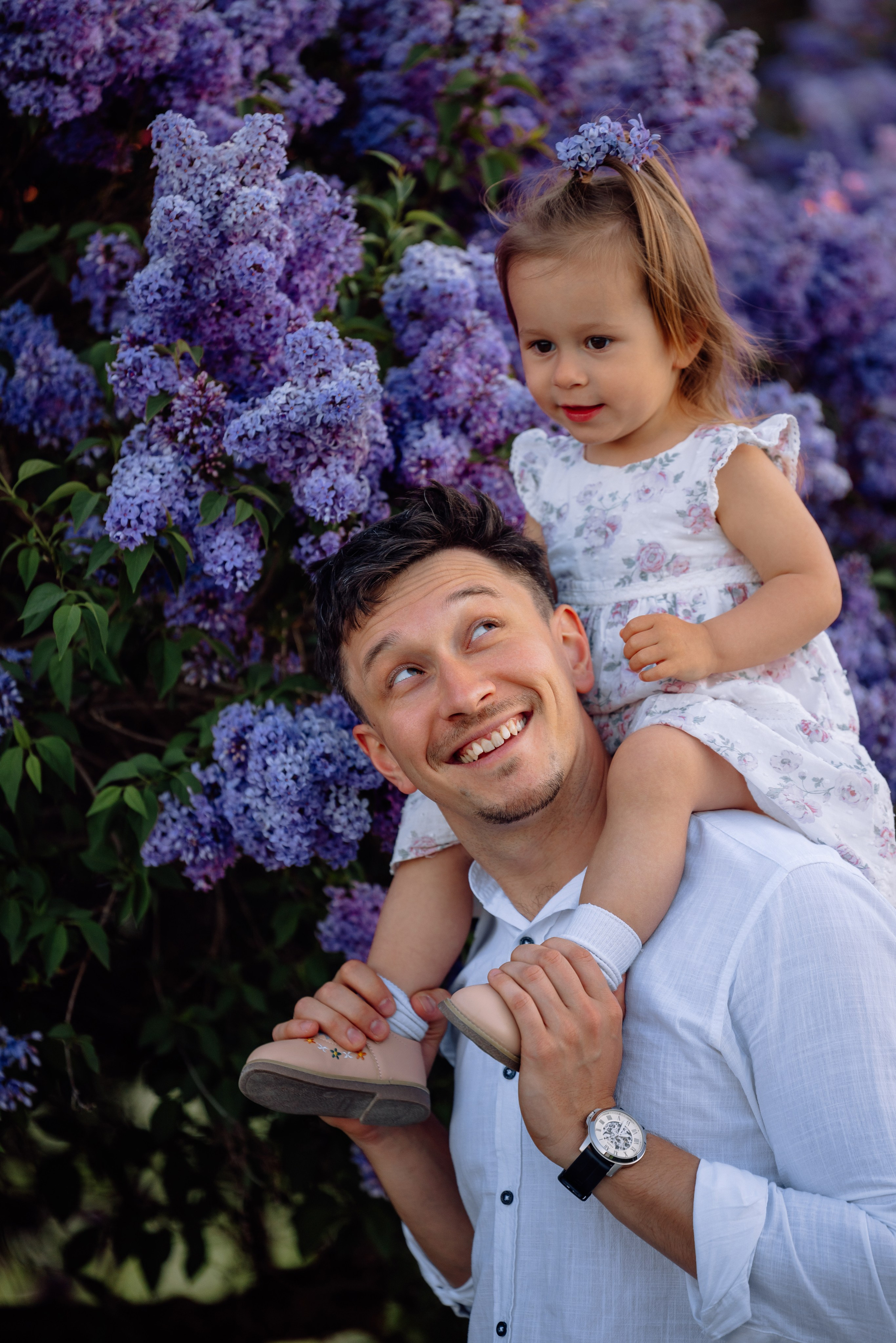 Schloss Nymphenburg: Mama, Papa und ein süßes Mädchen. Hochzeitsfotograf München Taufe Familienfotograf Tanja Mauke