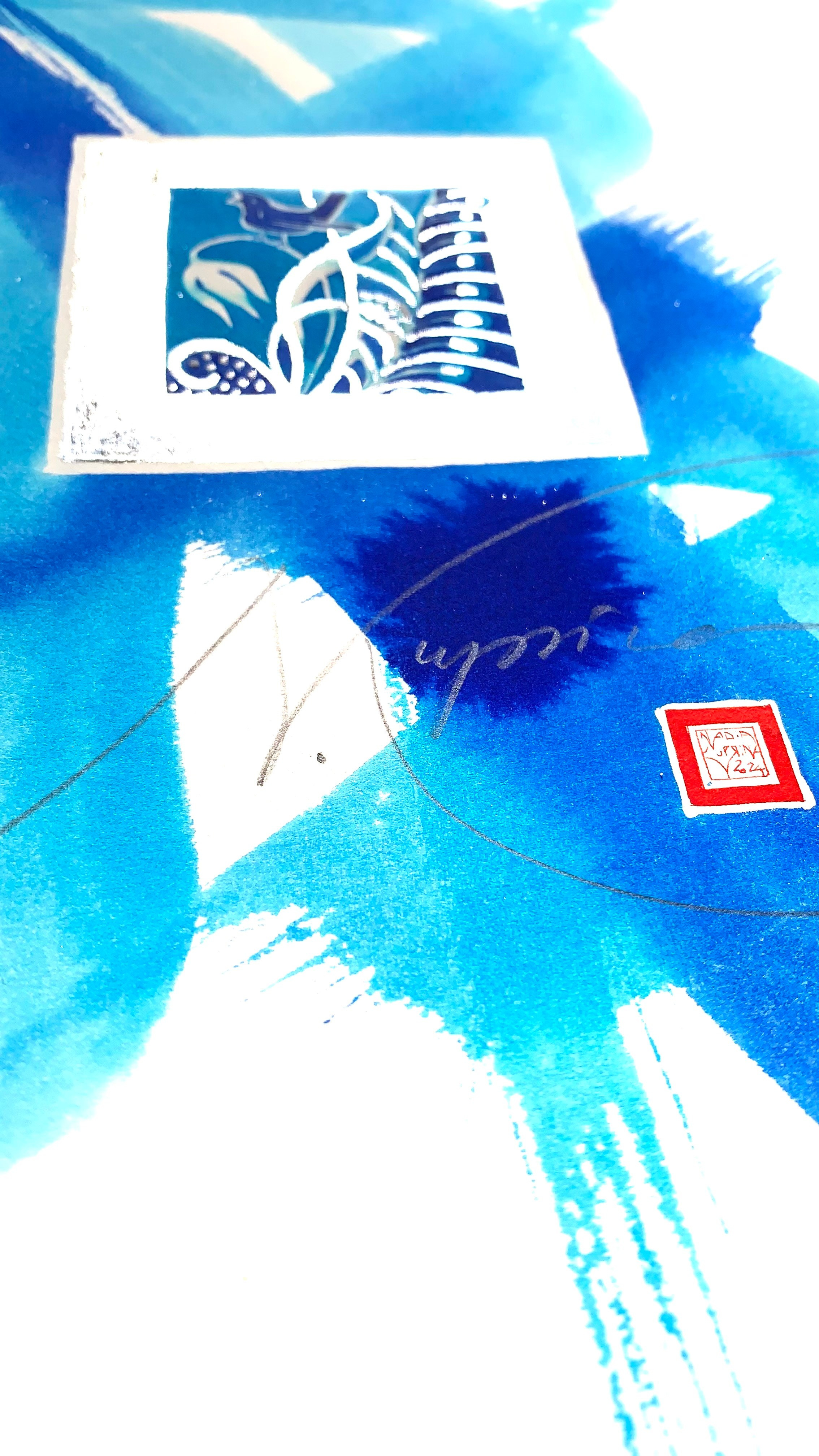 Blue Ink Silver. Nadia Kuprina. Artist