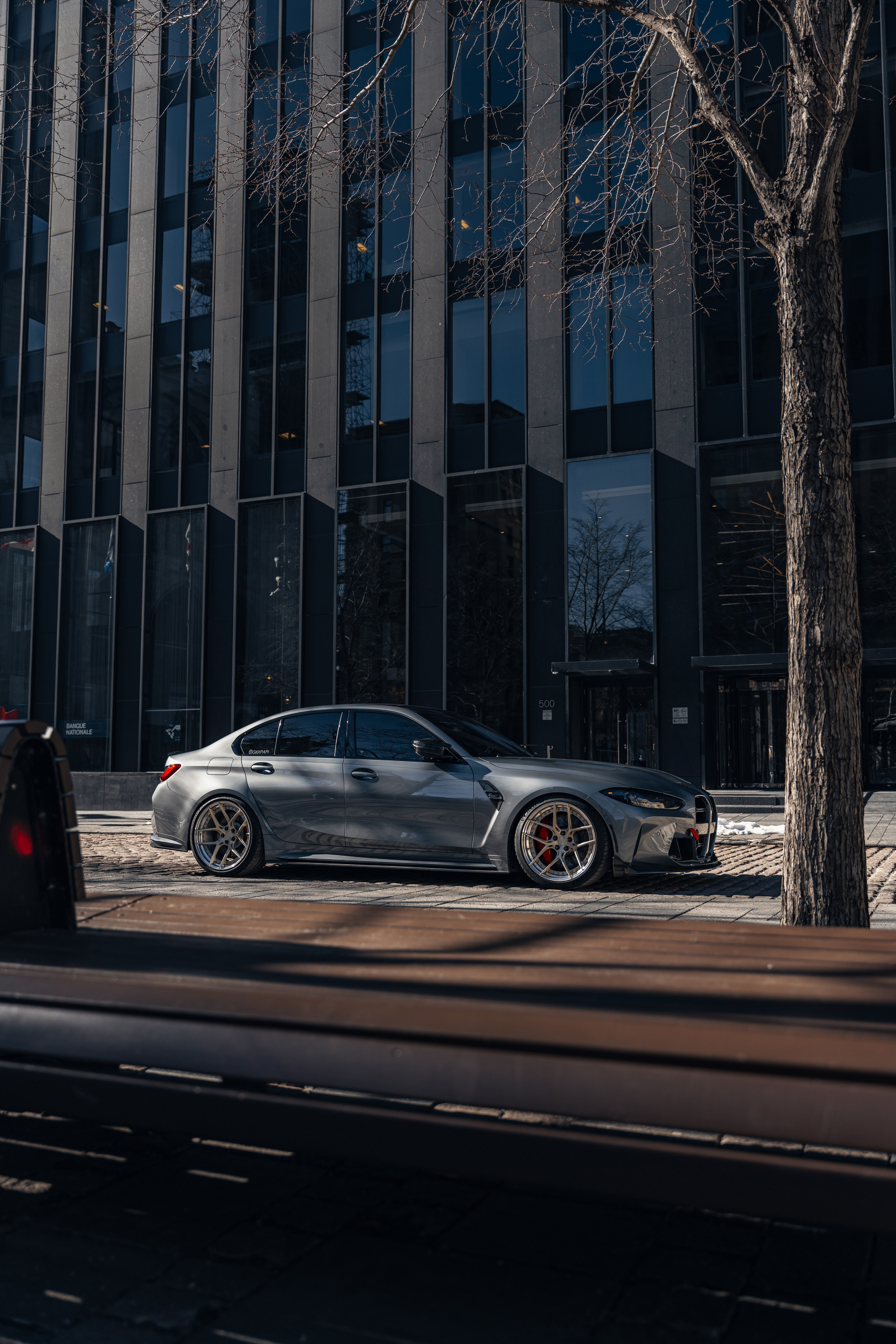 BMW M3 G80 Downtown Montreal. Photographe de voitures à Paris — Vitalii Motruk