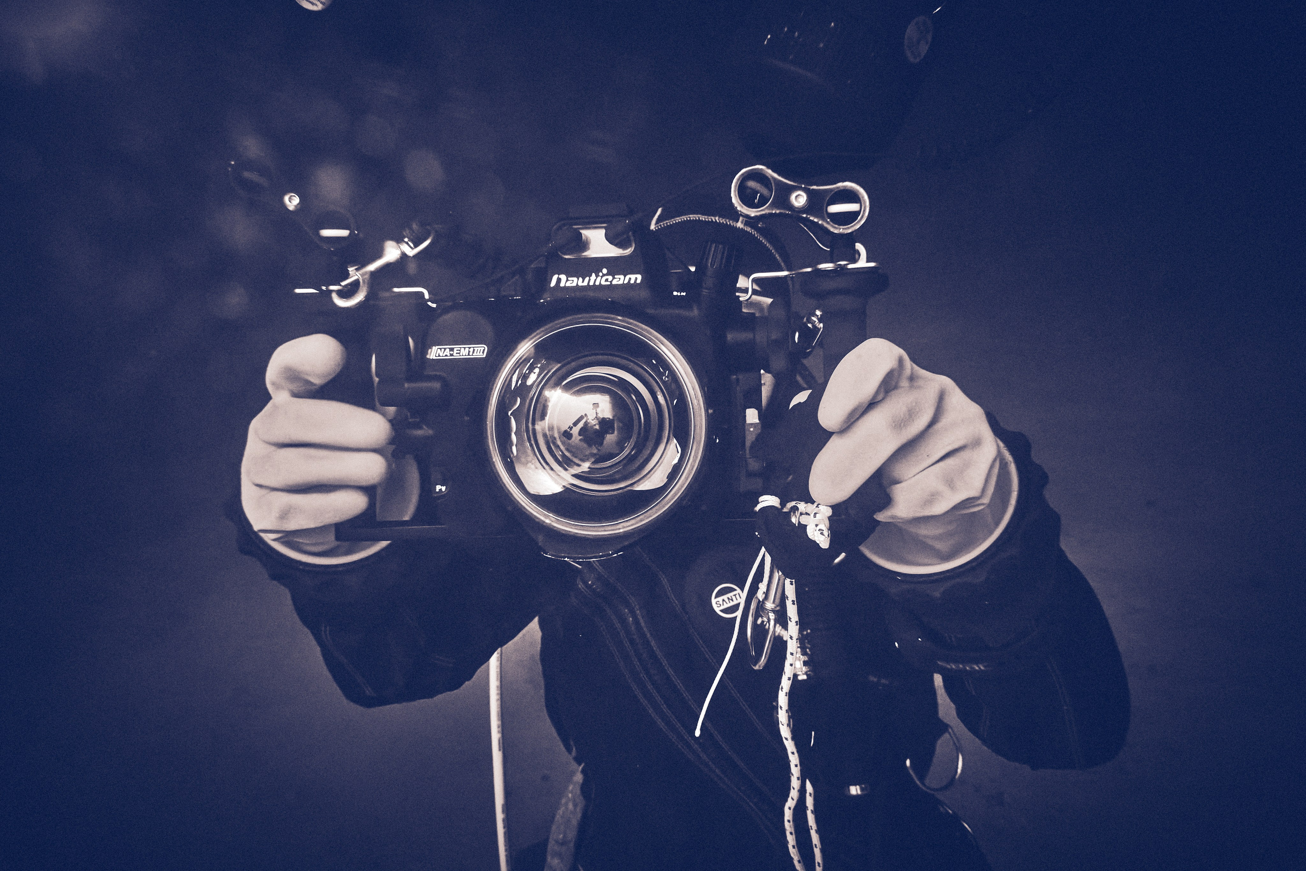 Fotograf podwodny Andriej Szypiłow. Portret podwodny. Underwater photographer Andriej Szypilow. Underwater portrait.