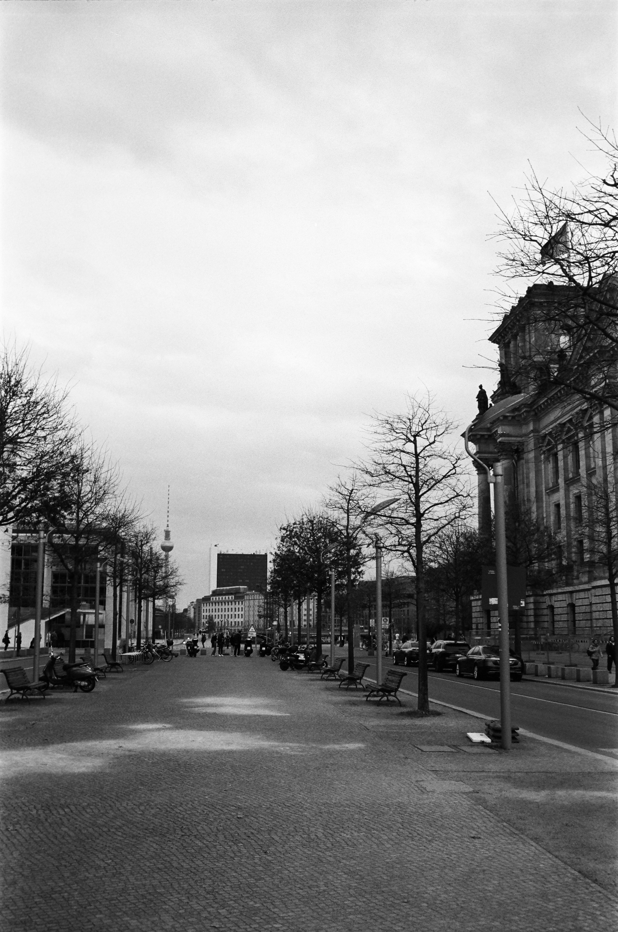 The Streets of Berlin in B&W