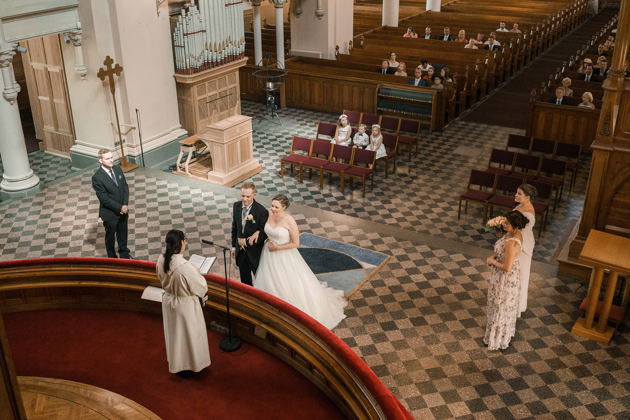 Hanna & Antti, Johanneksen kirkko, Käpylän työväentalo, hääkuvaaja Helsinki