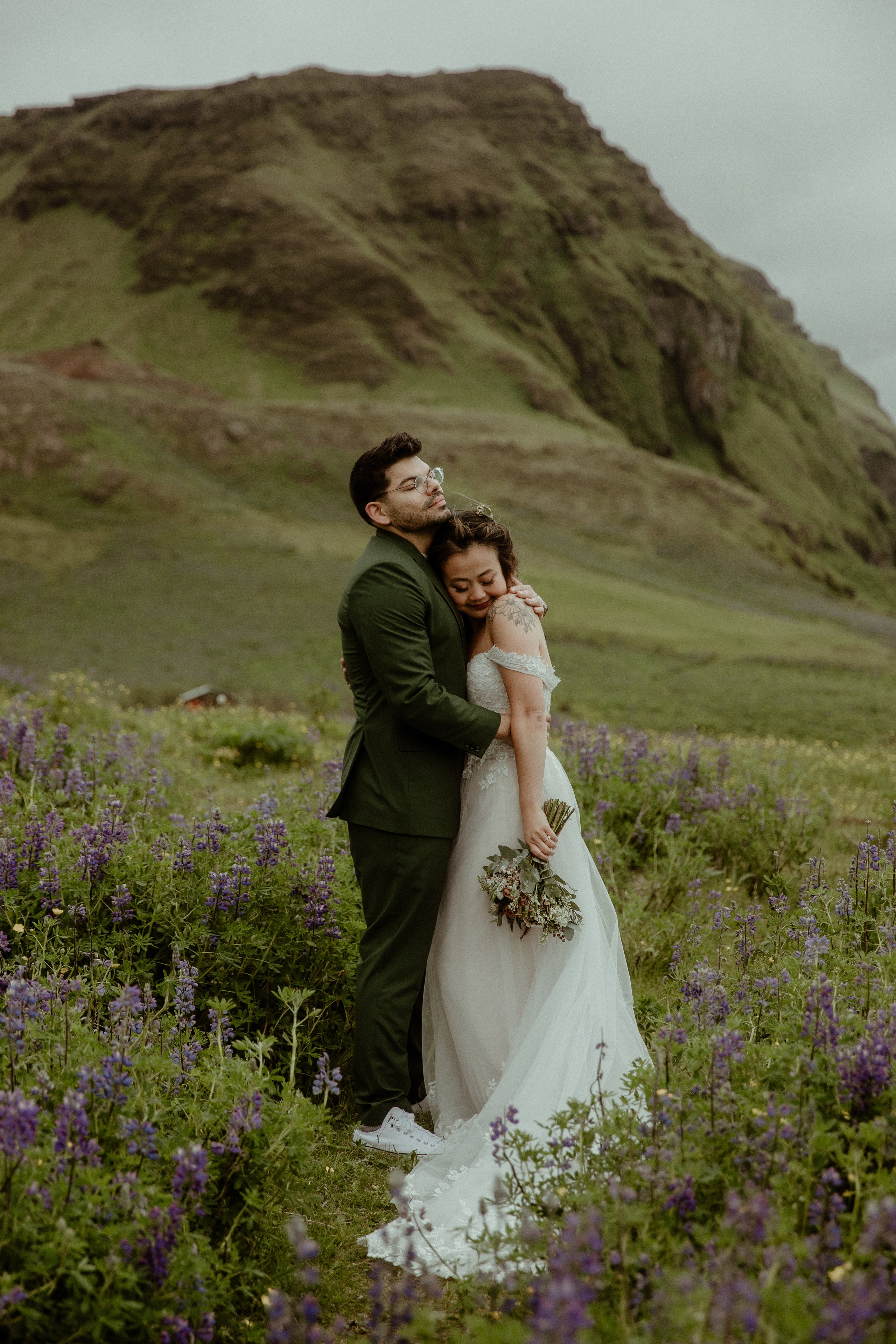 Elopement at Kvernufoss Waterfall. Iceland elopement photo and video | Nikolaichik Photo