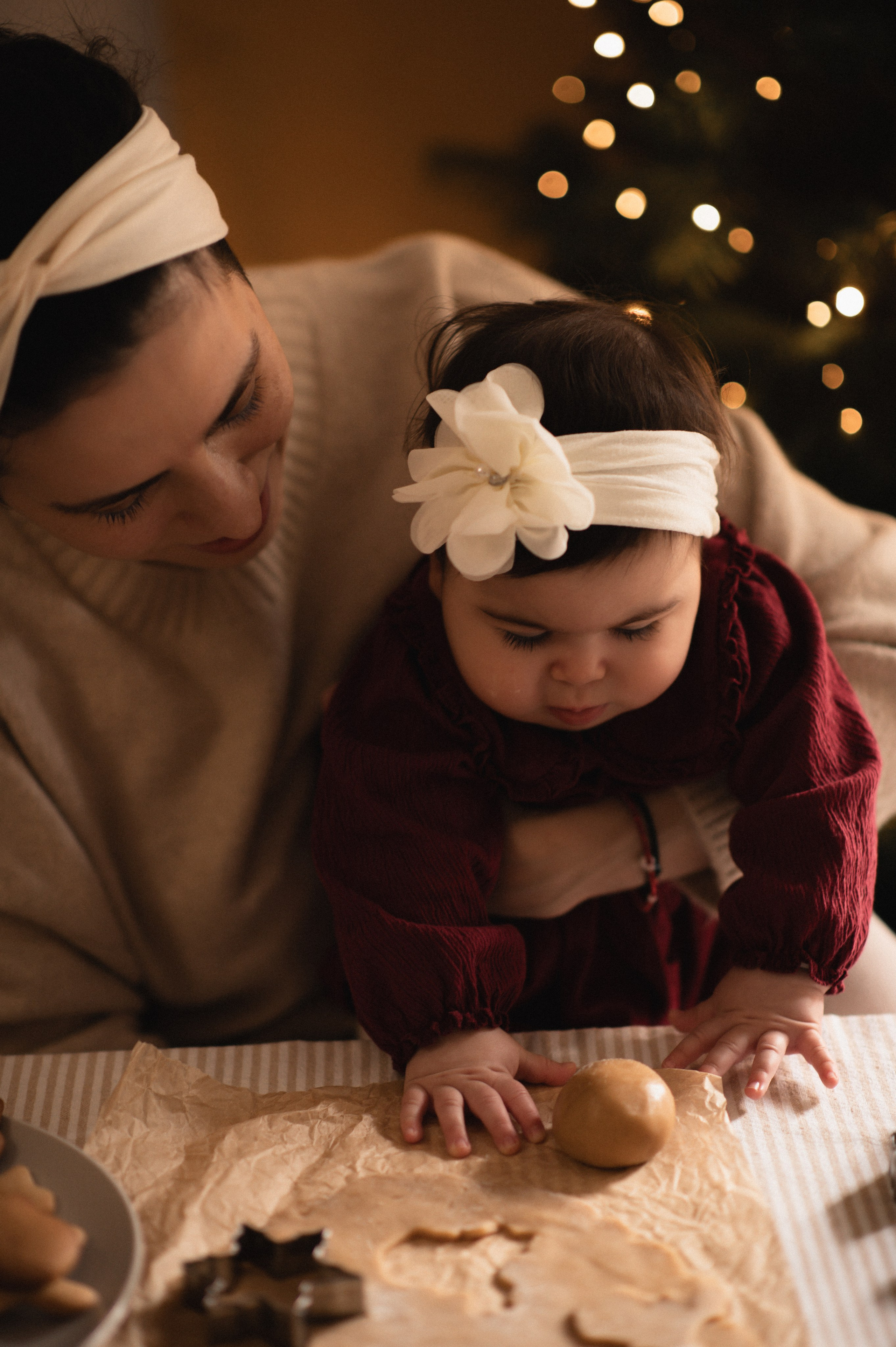 First Christmas. Family, children, portrait, and event photography in Thessaloniki