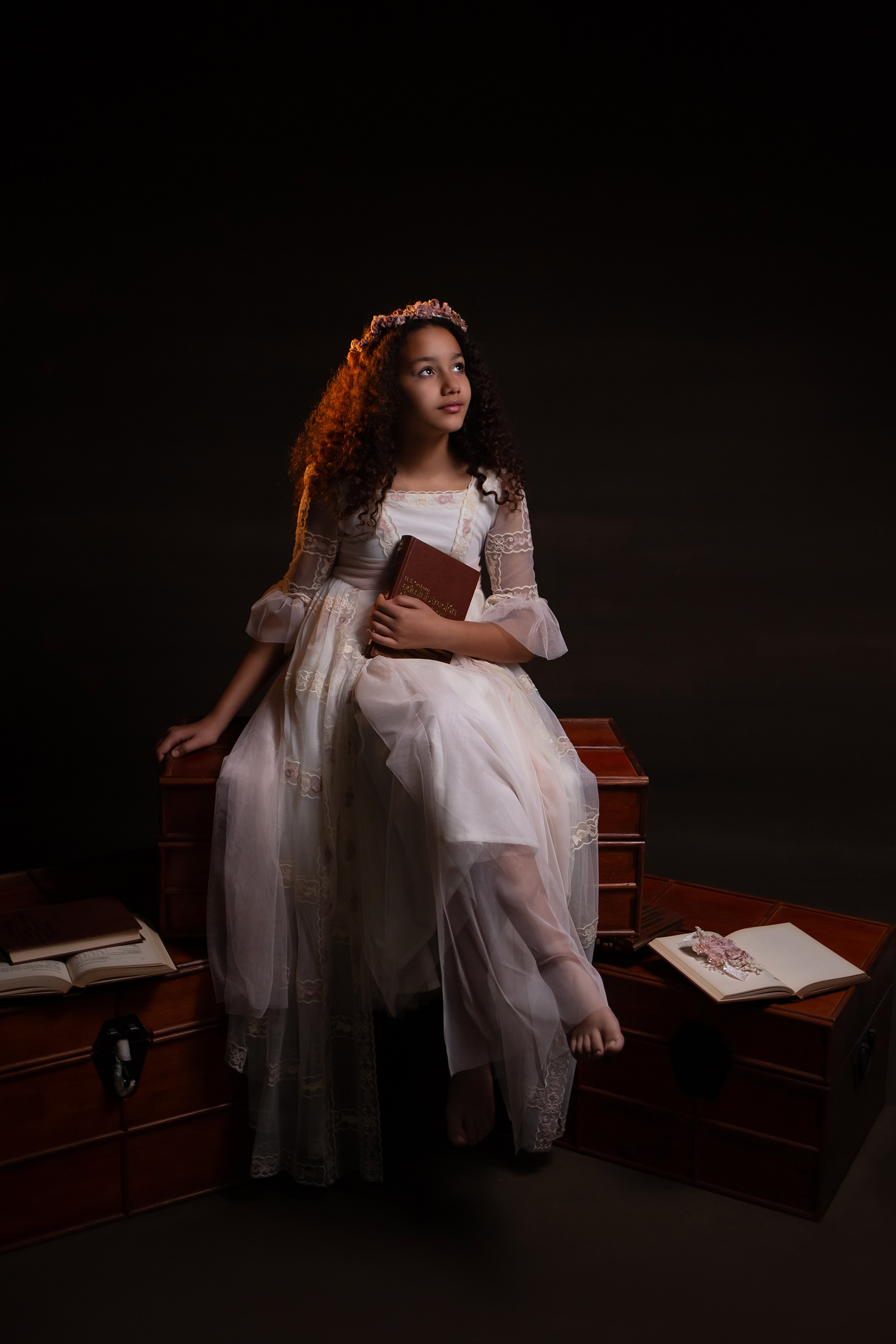 Comunión en el estudio. Fotógrafa profesional en España