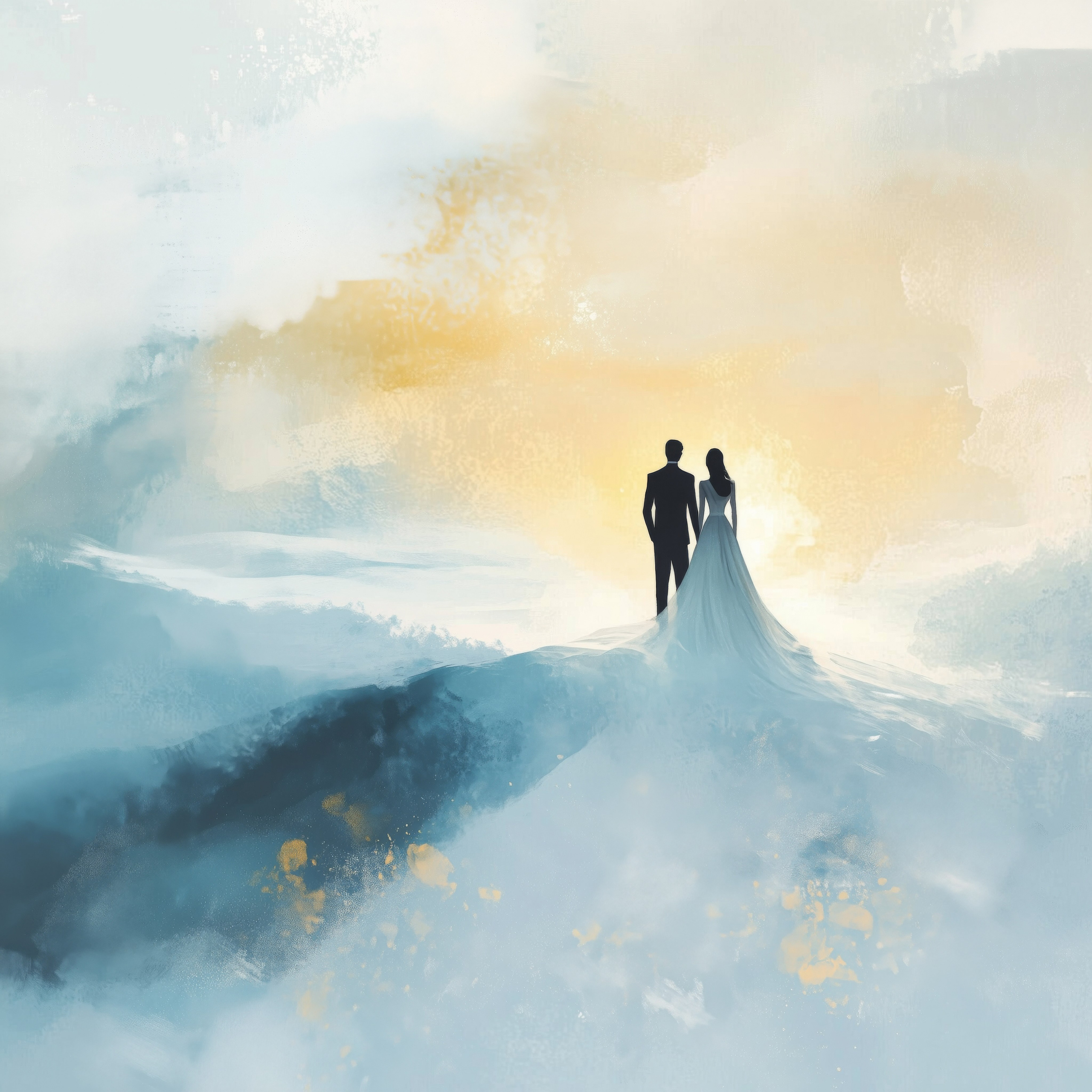 Silent symphony of winter. Lolly Shine. Contemporary digital artist