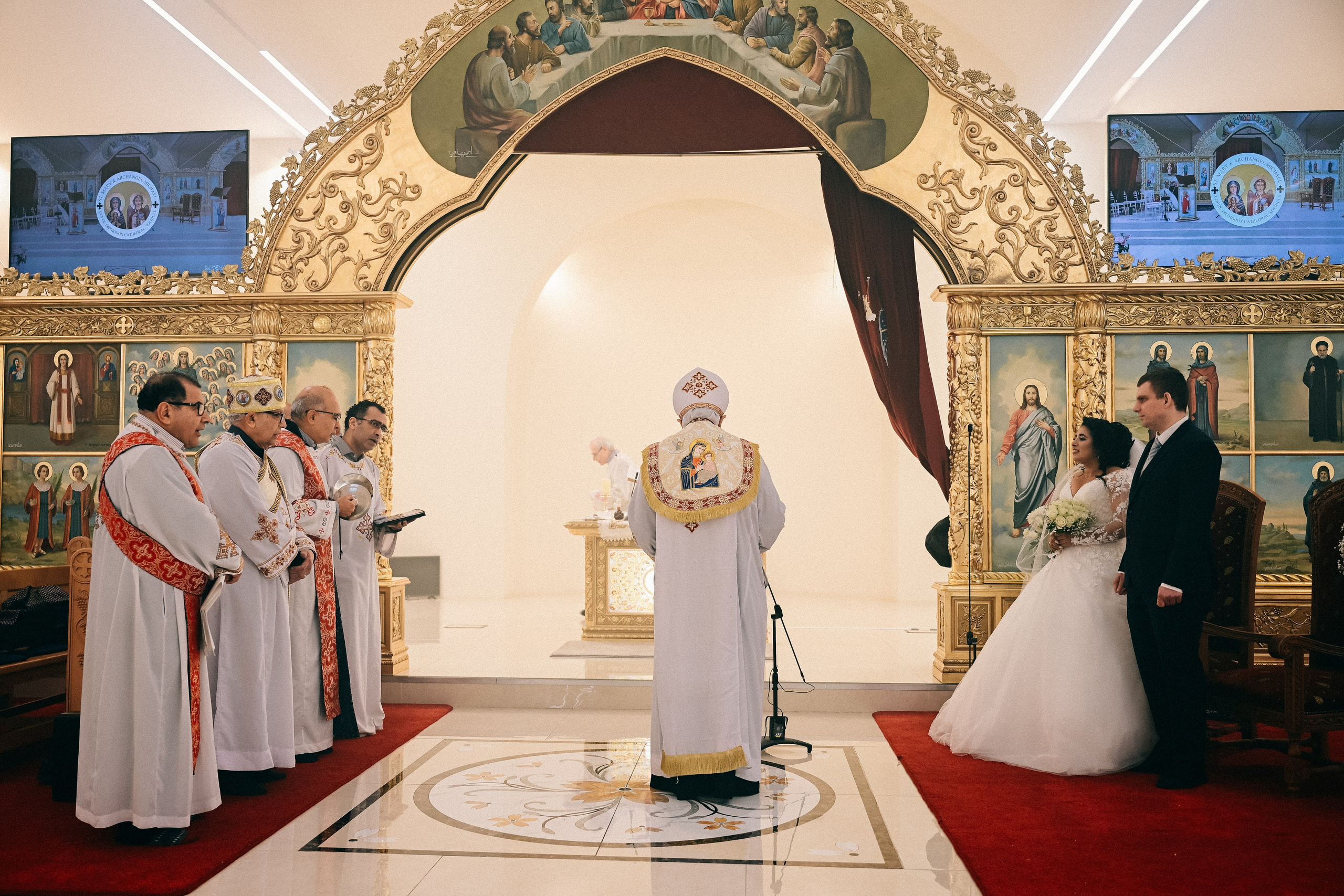 Wedding photography Solihull ar St. Mary & Archangel Michael Coptic Orthodox Cathedral