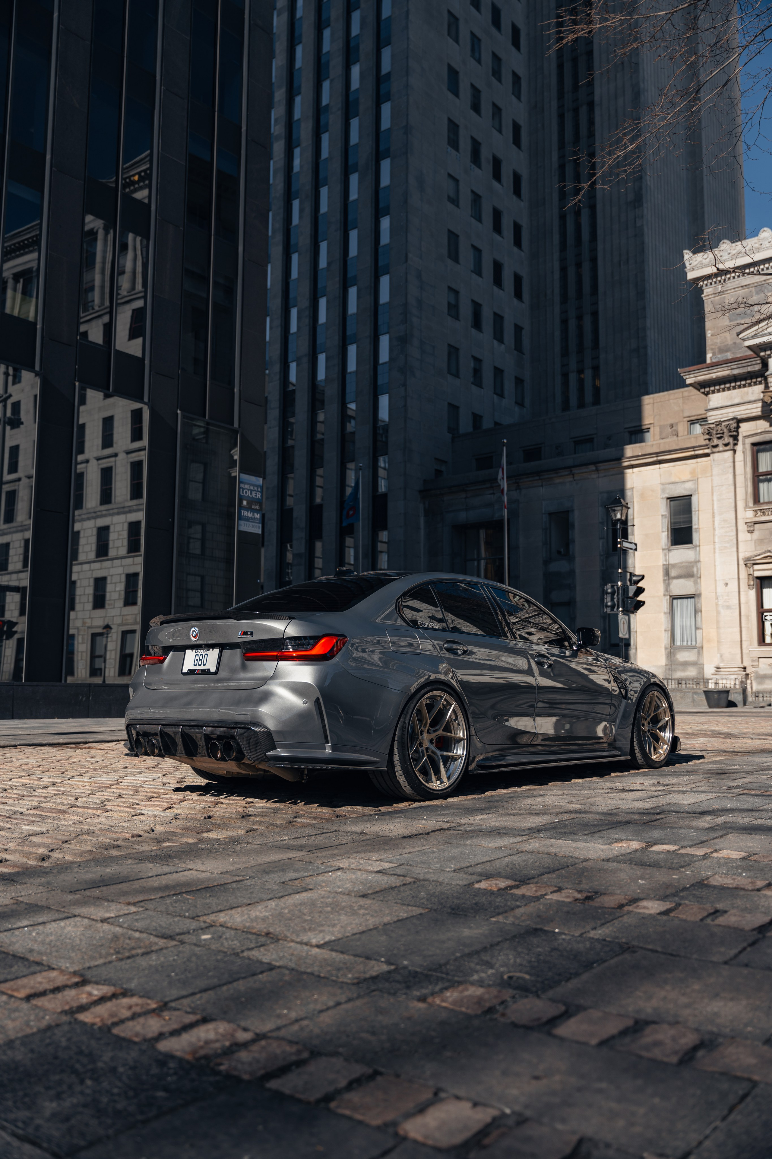 BMW M3 G80 Downtown Montreal. Photographe de voitures à Paris — Vitalii Motruk