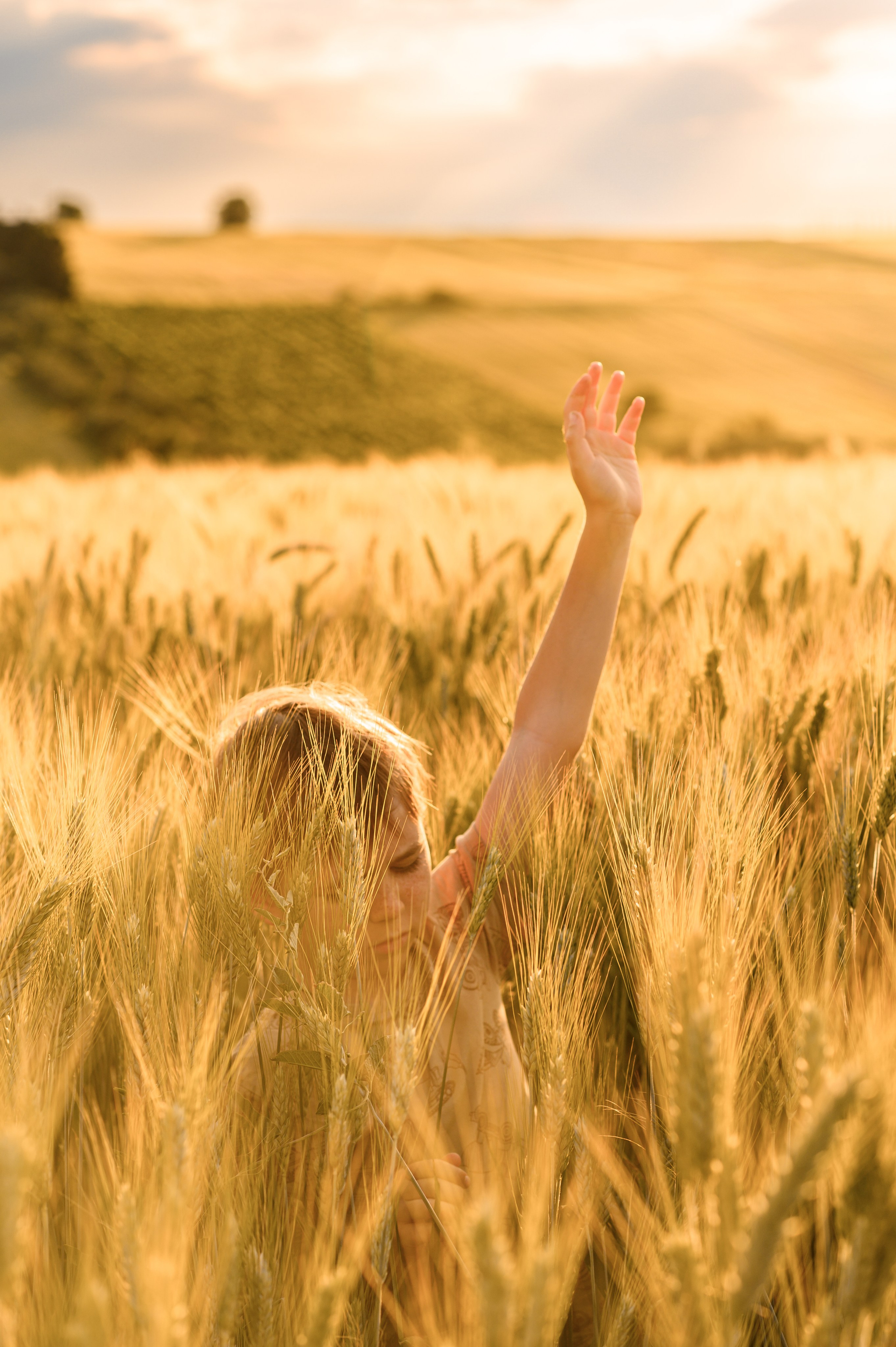 Wheat fields. Family, children, portrait, and event photography in Thessaloniki