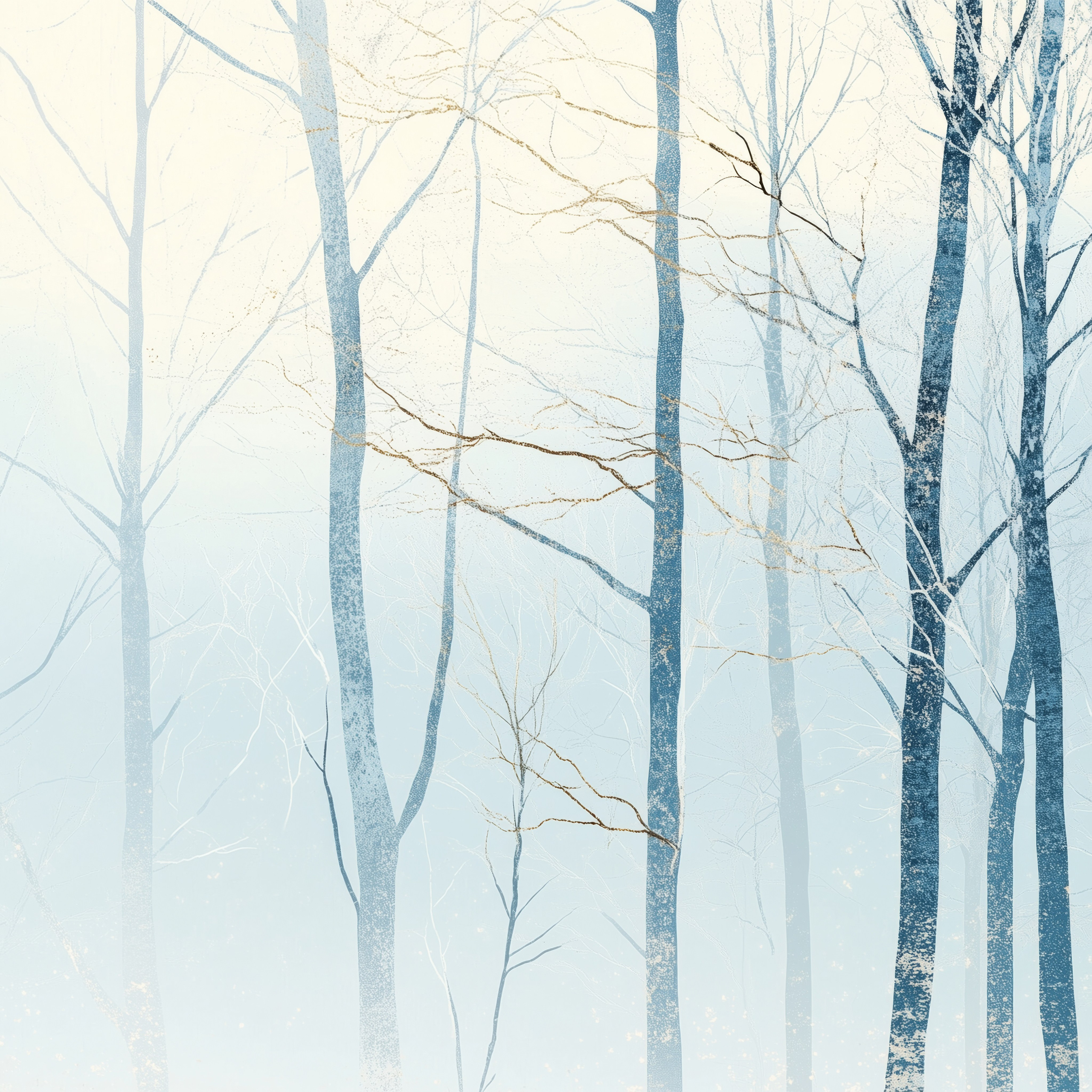 Silent symphony of winter. Lolly Shine. Contemporary digital artist