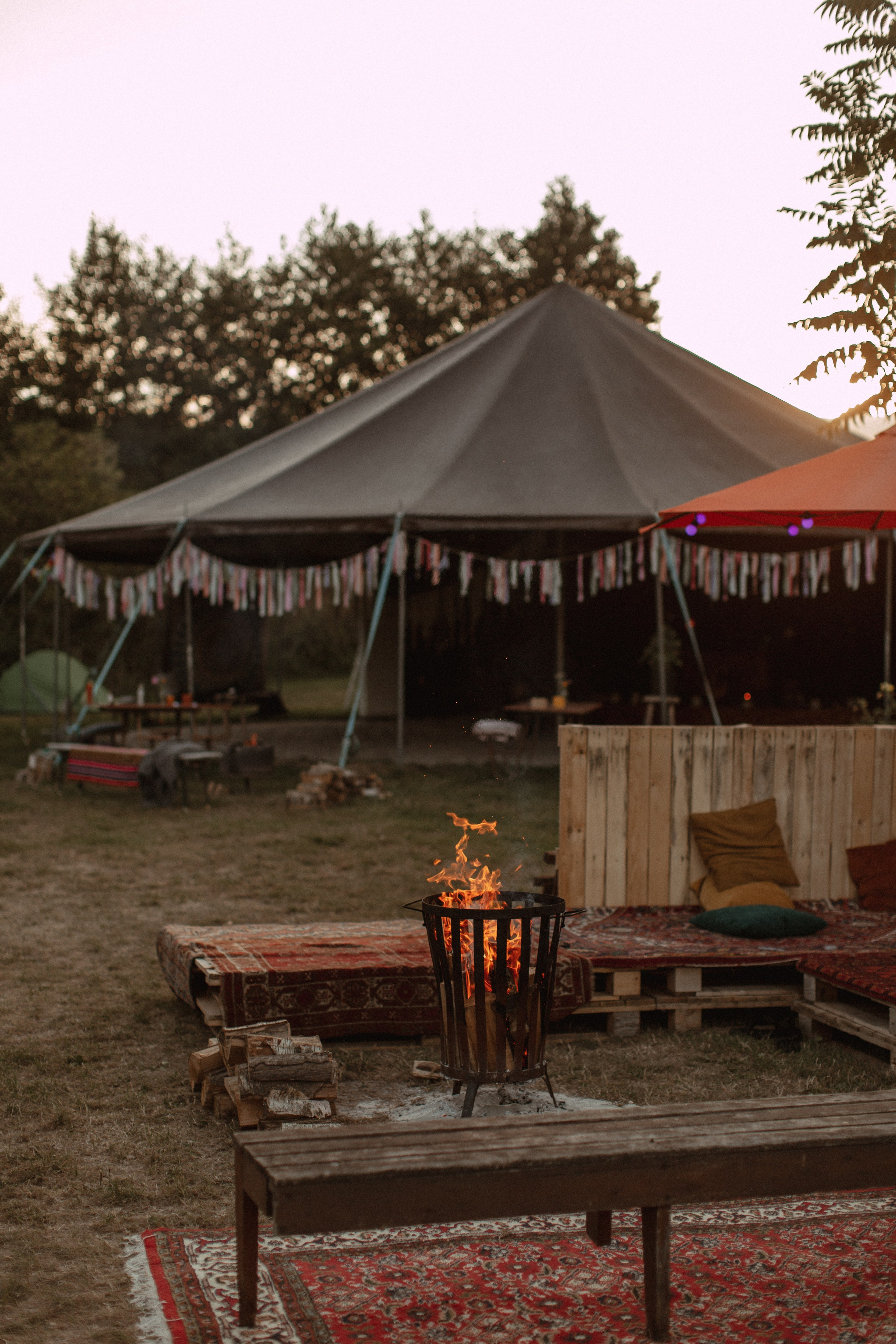 Reportage in camping. True self