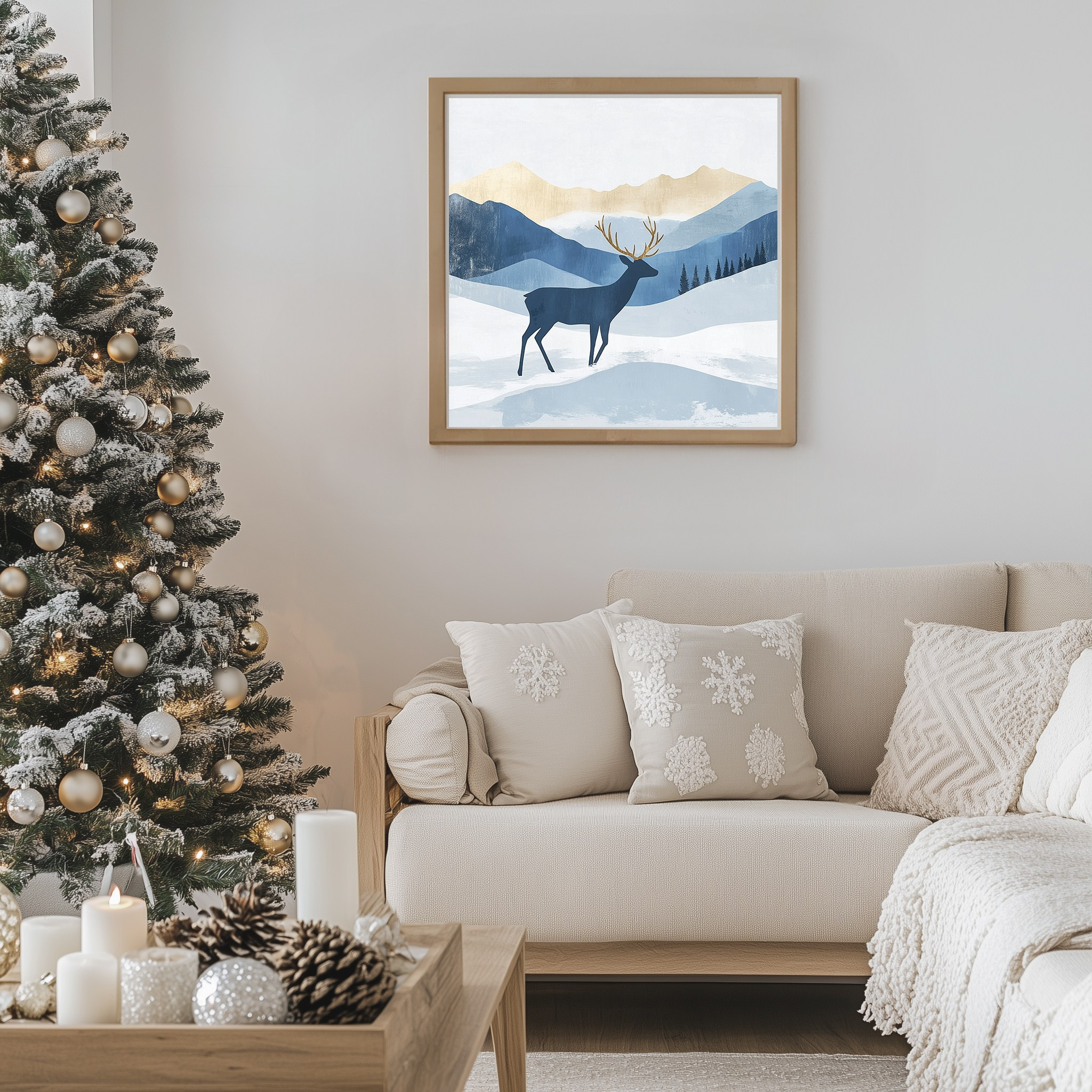 Silent symphony of winter. Lolly Shine. Contemporary digital artist