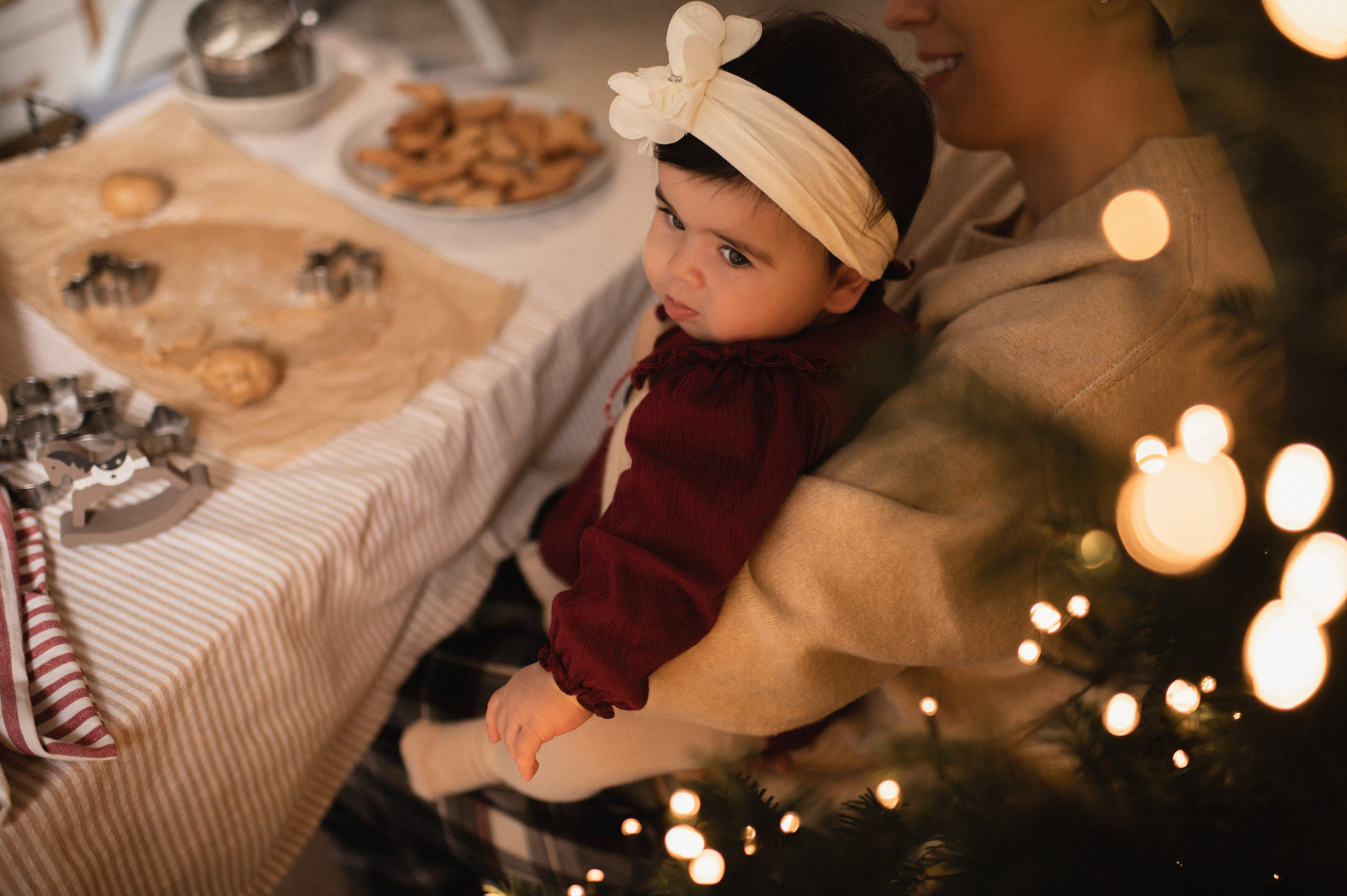 First Christmas. Family, children, portrait, and event photography in Thessaloniki