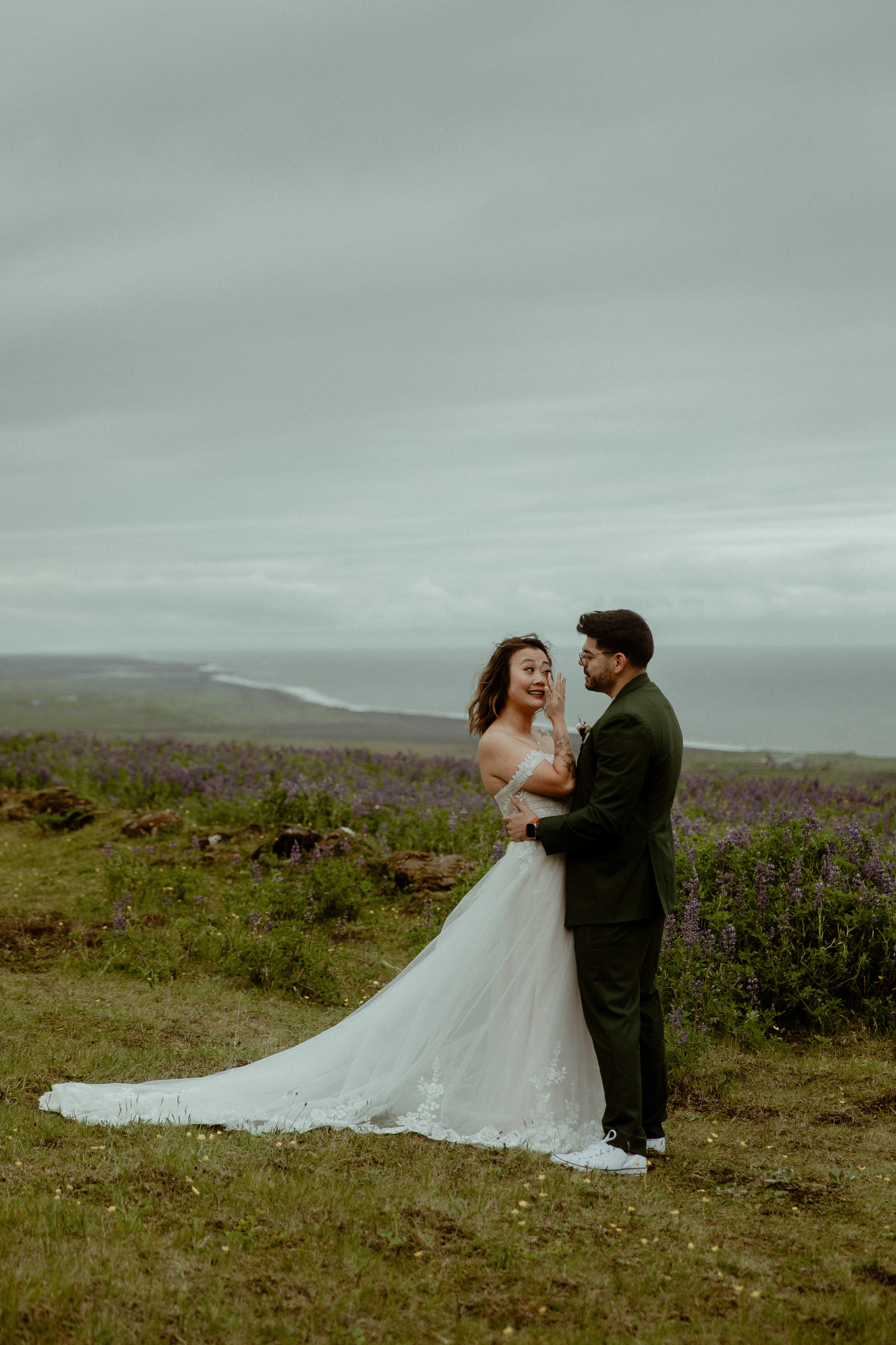 Elopement at Kvernufoss Waterfall. Iceland elopement photo and video | Nikolaichik Photo