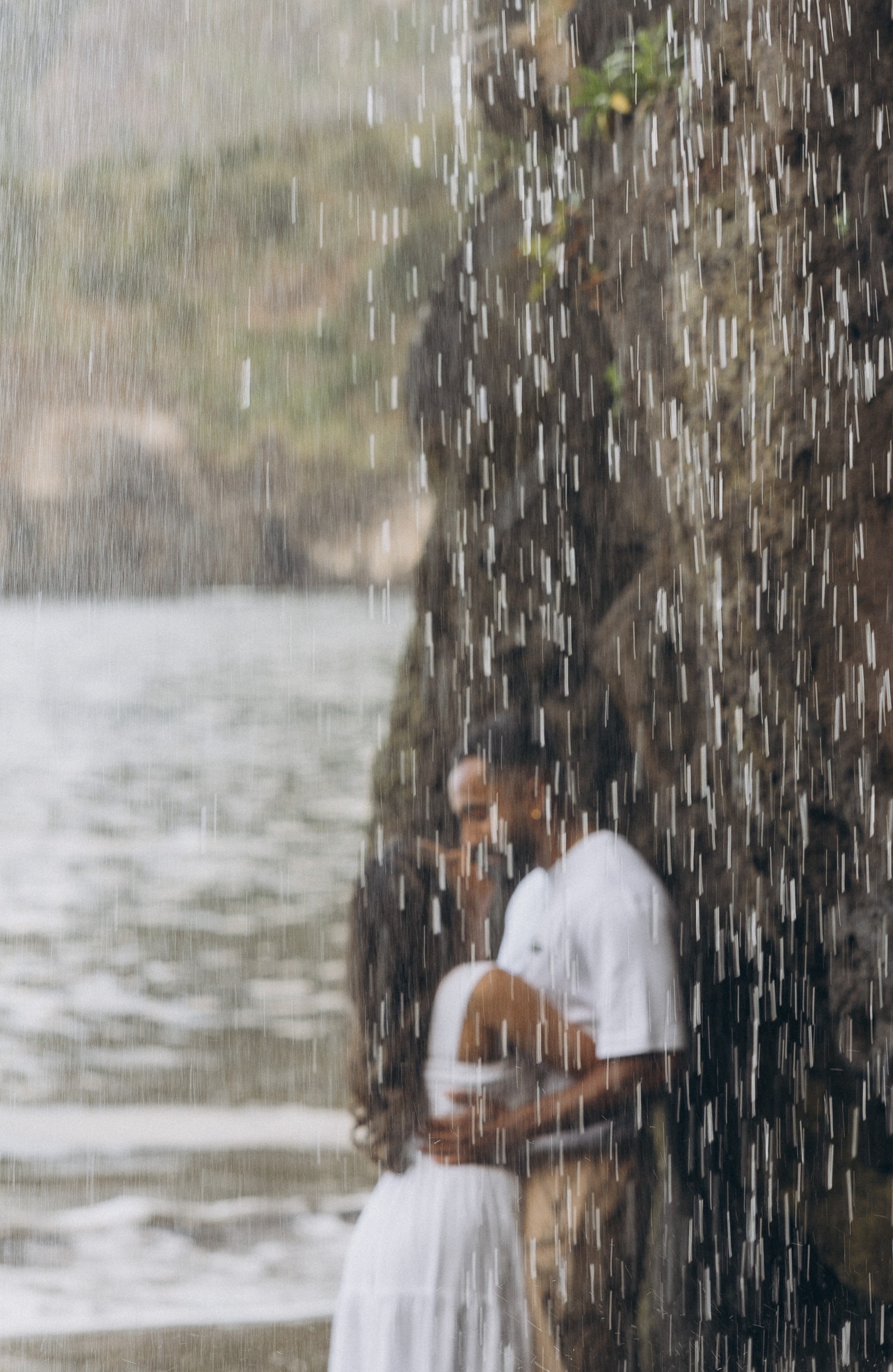 Proposal at Seixal Beach, Madeira – romantic engagement by the ocean, capturing intimate moments on the black sand shore