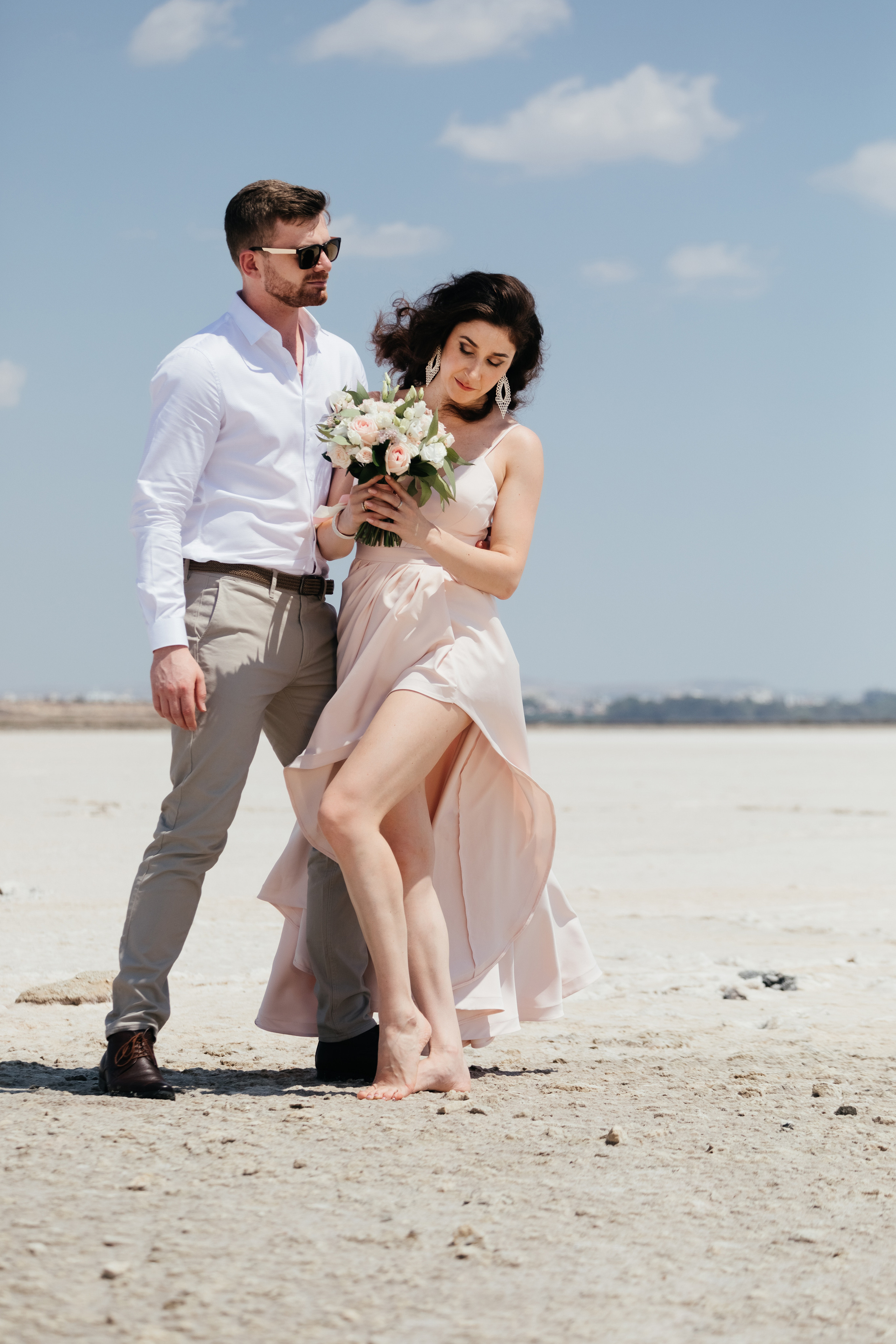 Wedding photoshoot at Salt Lake, Larnaca, Cyprus
