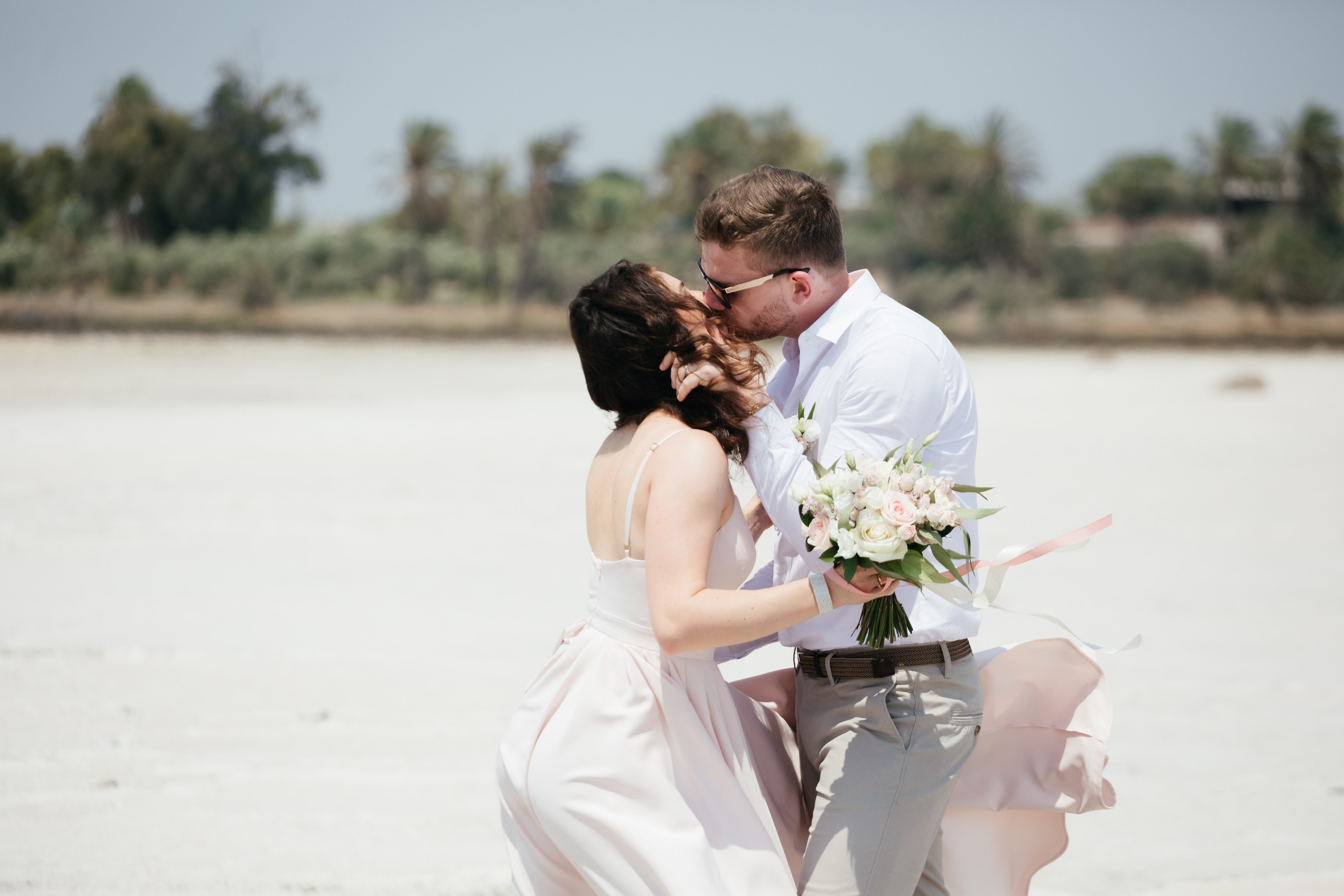Wedding photoshoot at Salt Lake, Larnaca, Cyprus