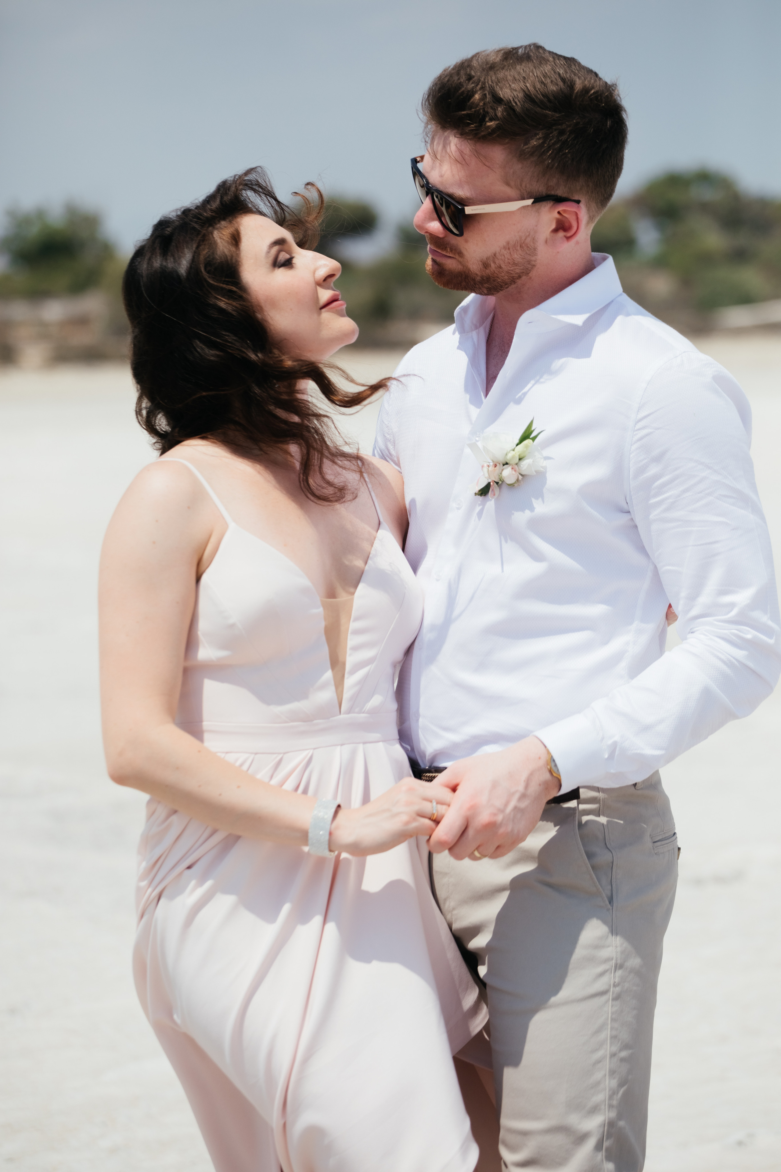 Wedding photoshoot at Salt Lake, Larnaca, Cyprus