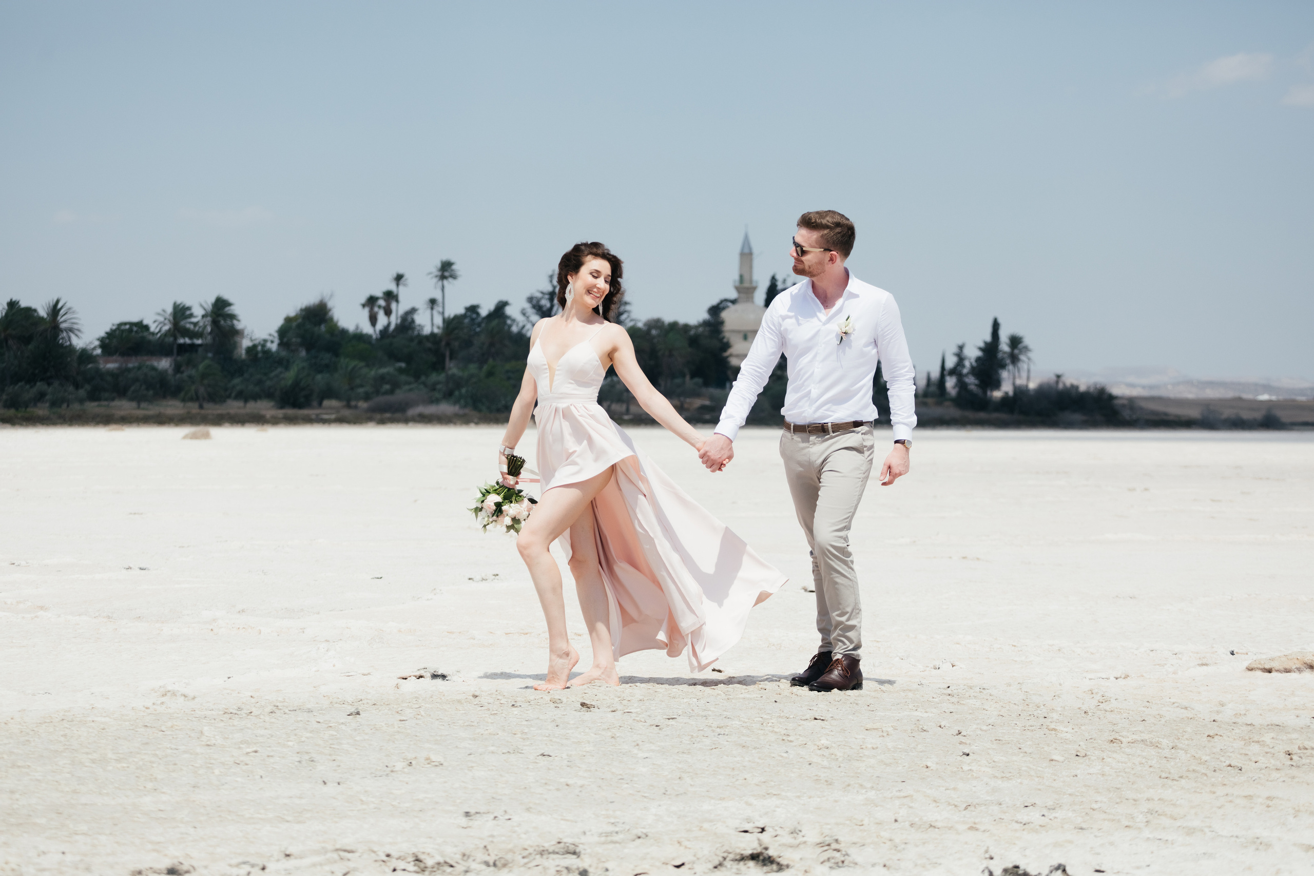 Wedding photoshoot at Salt Lake, Larnaca, Cyprus