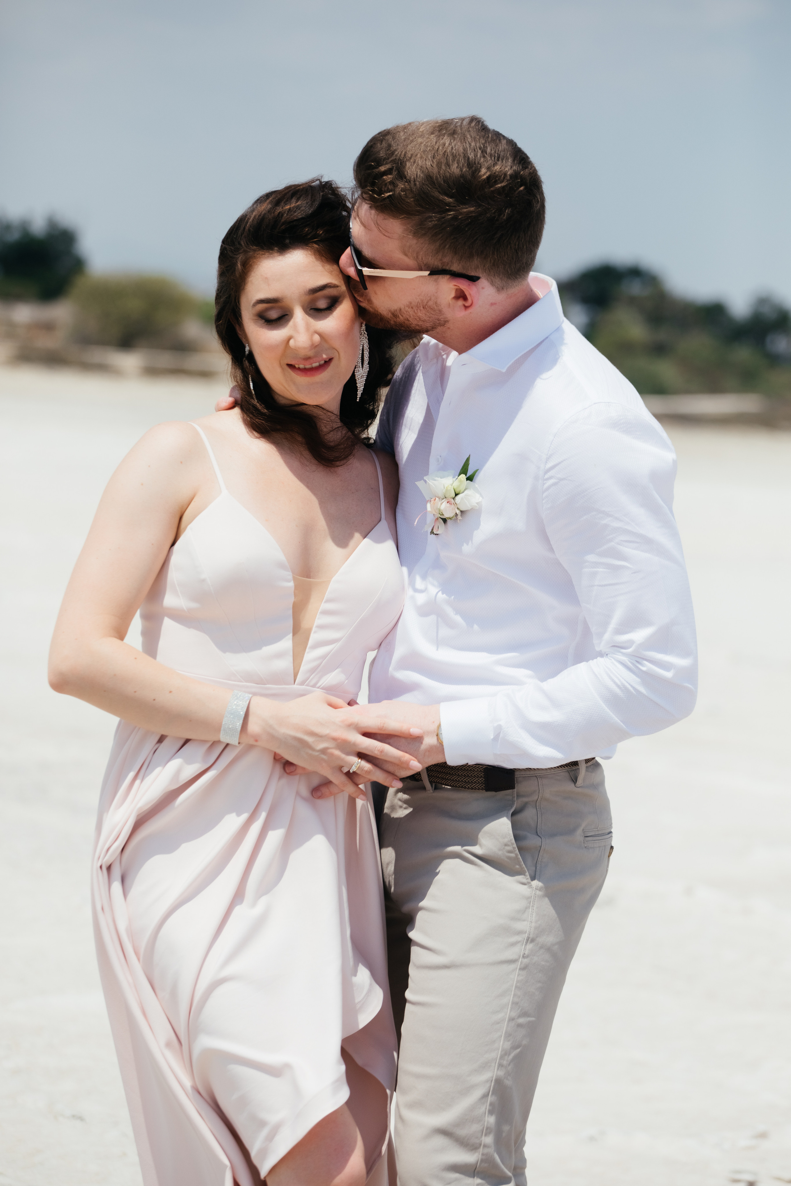 Wedding photoshoot at Salt Lake, Larnaca, Cyprus