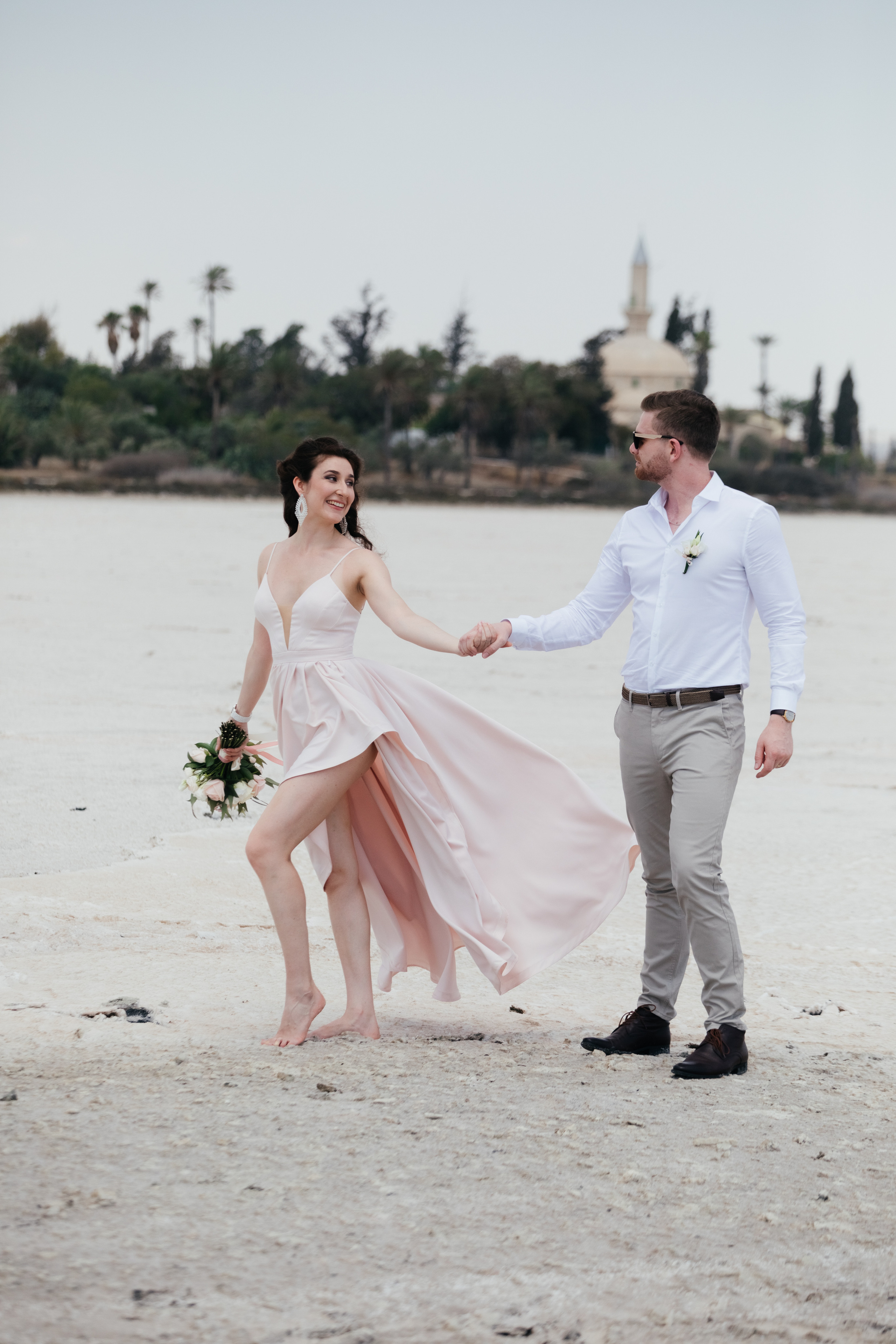 Wedding photoshoot at Salt Lake, Larnaca, Cyprus