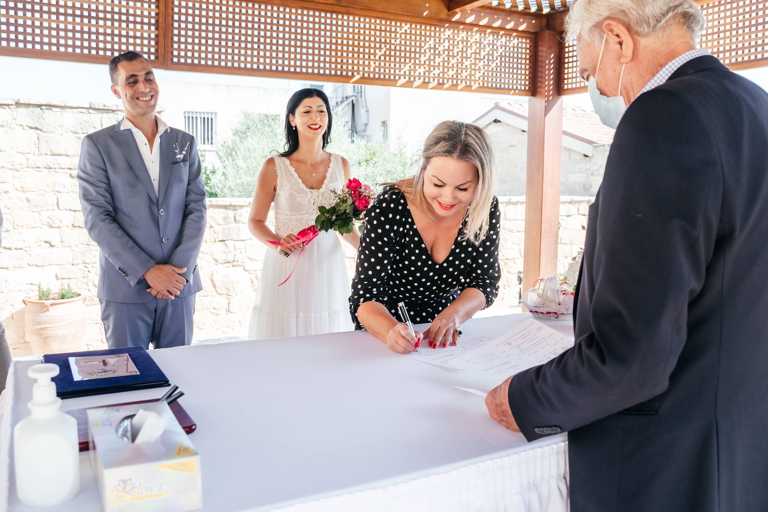 Wedding photoshoot in Germasoya municipality, Limassol, Cyprus