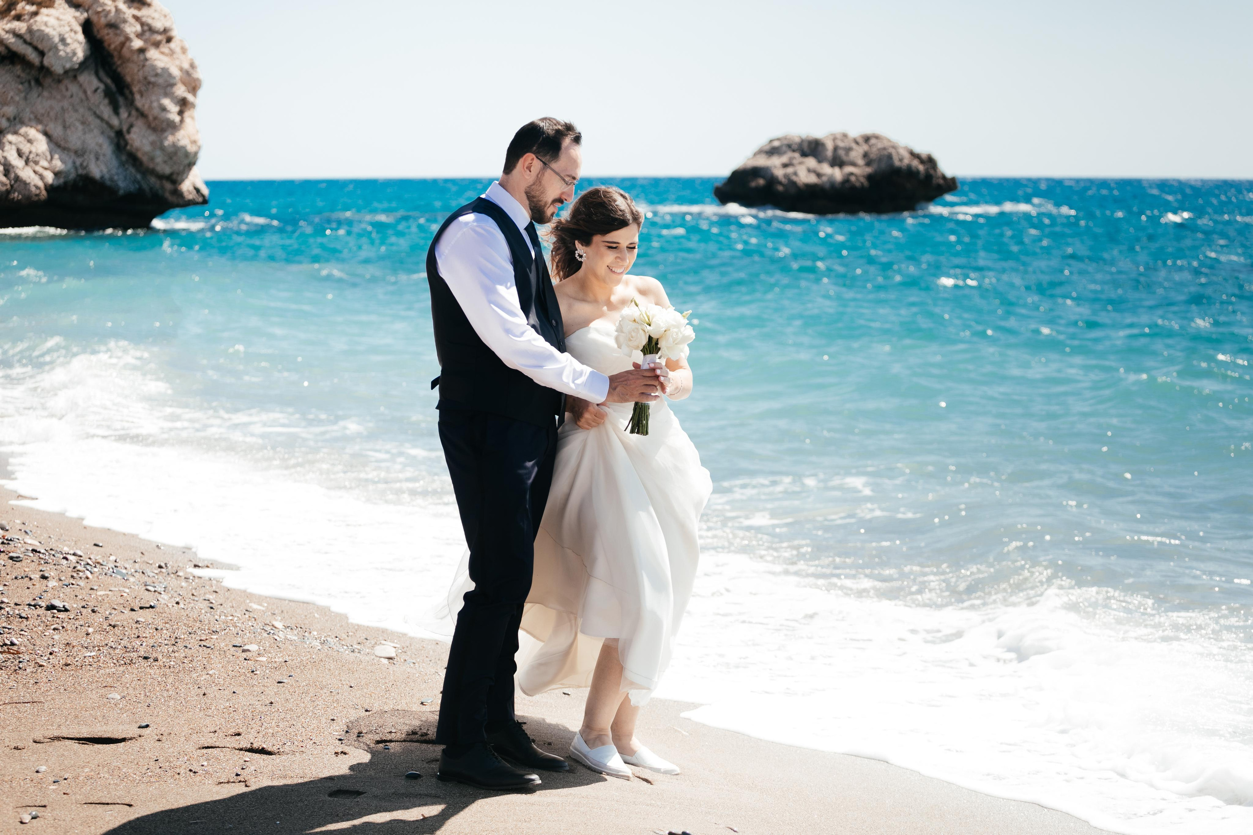 Свадебный фотограф камень Афродиты, Кипр