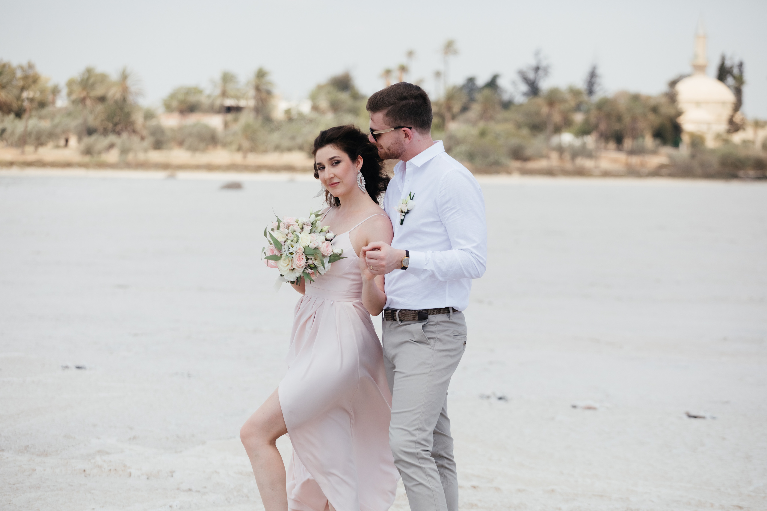 Wedding photoshoot at Salt Lake, Larnaca, Cyprus