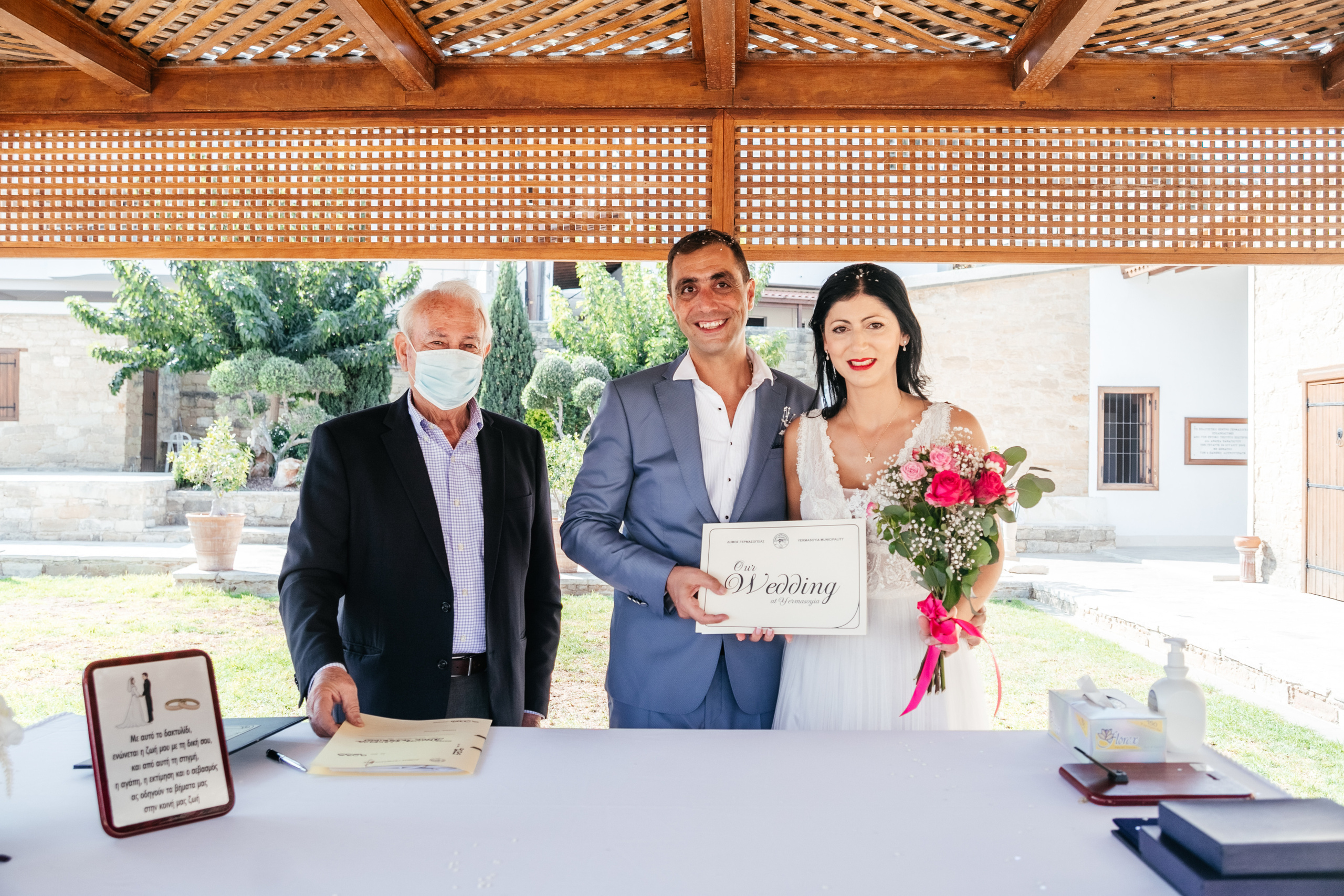 Wedding photoshoot in Germasoya municipality, Limassol, Cyprus