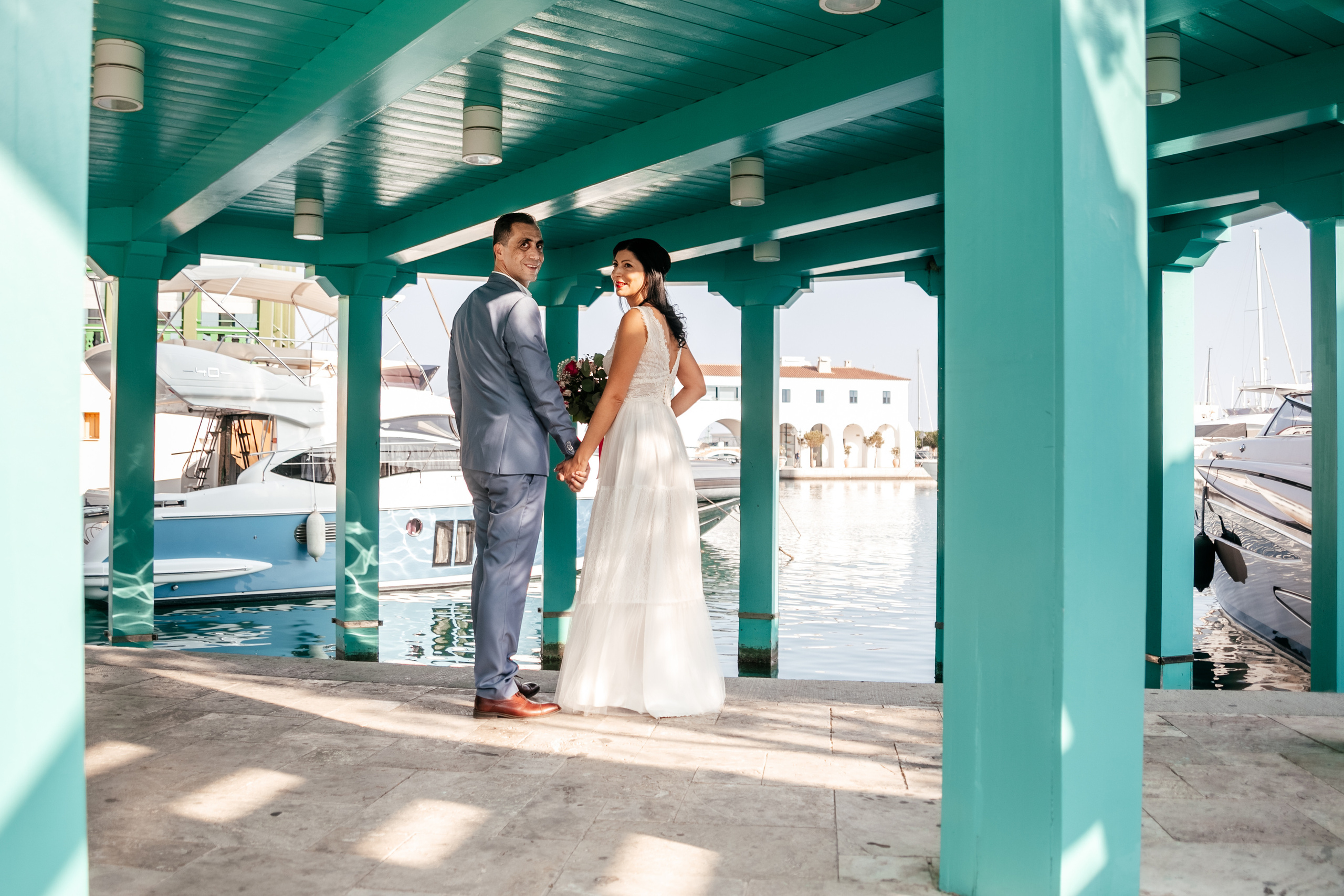 Wedding photoshoot in Marina, Limassol, Cyprus