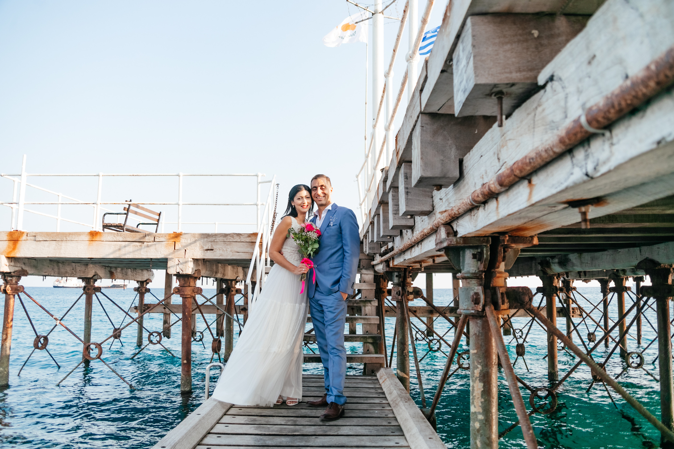 Wedding photoshoot in Old Port, Limassol, Cyprus